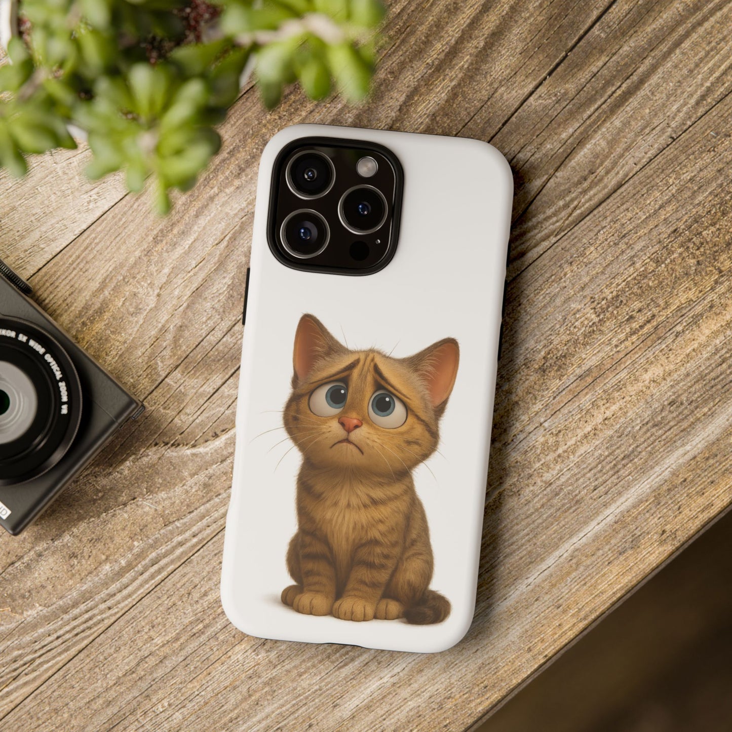 Cute Cat Phone Case, Funny Kitty Case, Animal Lover Gift, Cat Lover Accessory, Unique Cat Design Case, Pet Mom Gift