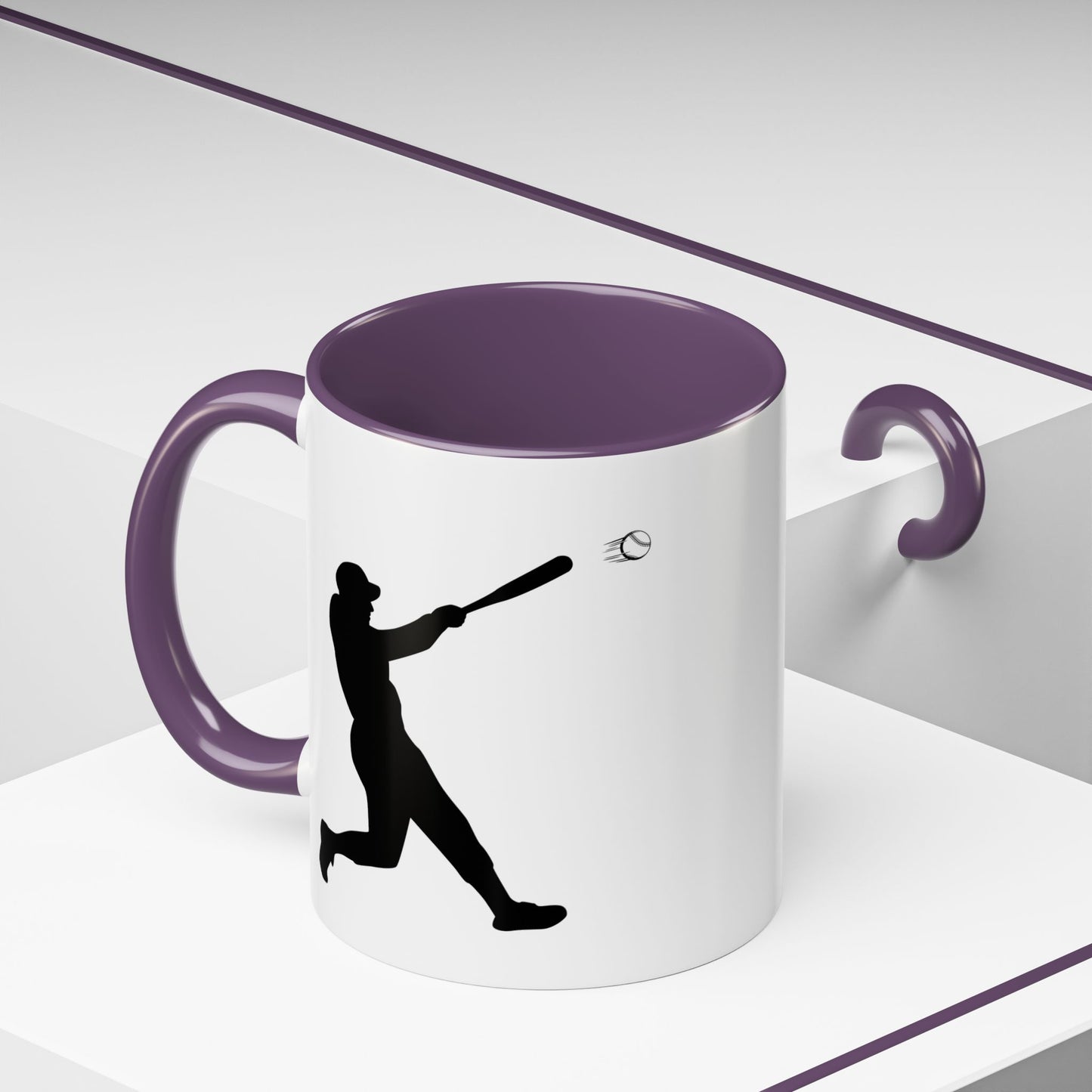 Baseball Player Accent Coffee Mug, Sports Gift, Baseball Lover Mug, Unique Coffee Cup, Personalized Sports Mug