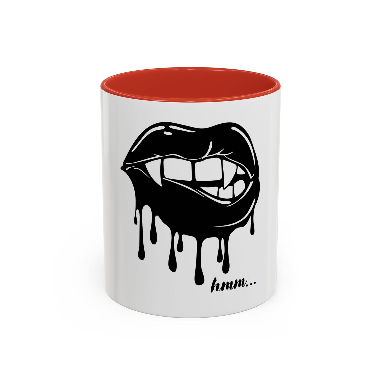 Vampire Lip Accent Coffee Mug - 11oz & 15oz - Unique Halloween Gift