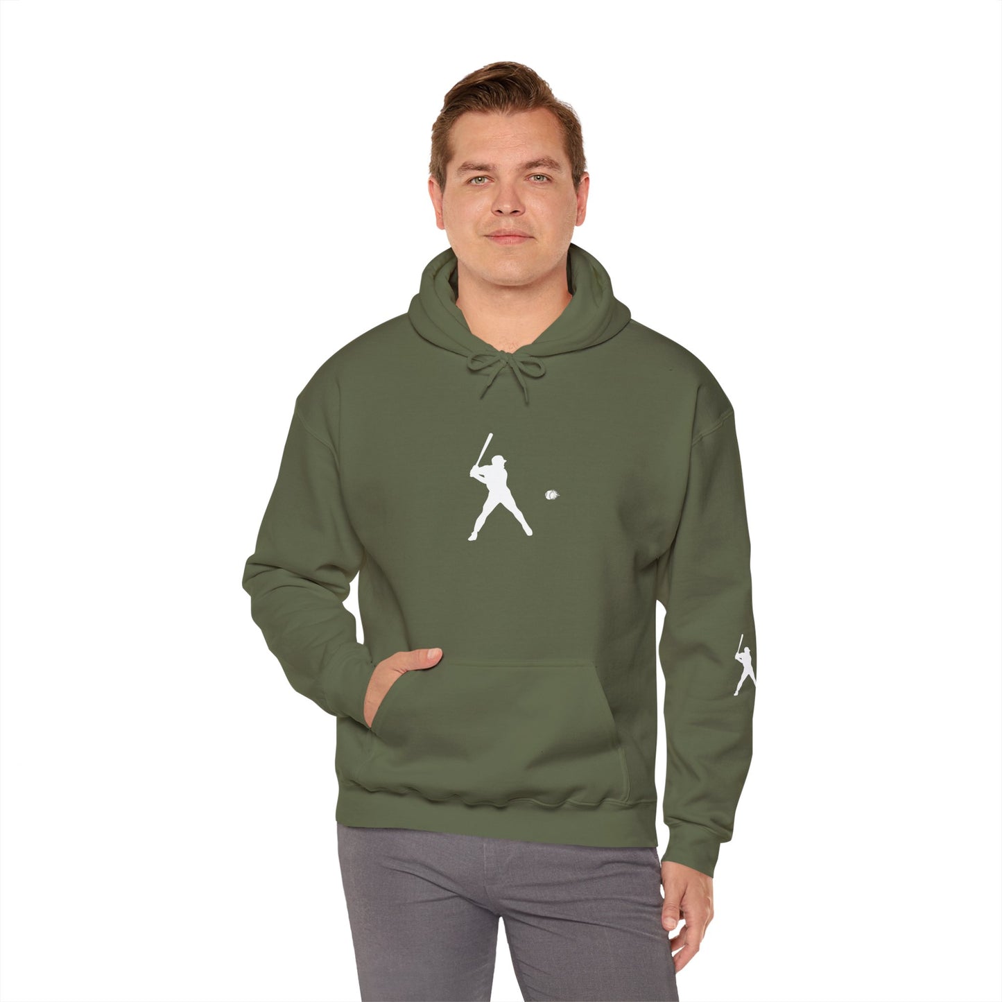 Sporty Unisex Baseball Hooded Sweatshirt, Casual Hoodie for Athletes, Perfect for Gifts, Comfy Streetwear, Ideal for Sports Events, Personal Use