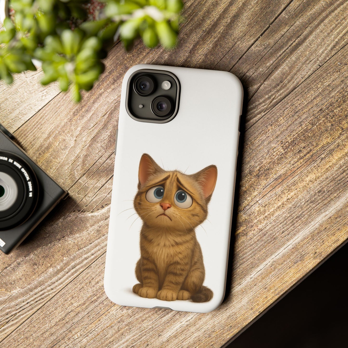 Cute Cat Phone Case, Funny Kitty Case, Animal Lover Gift, Cat Lover Accessory, Unique Cat Design Case, Pet Mom Gift