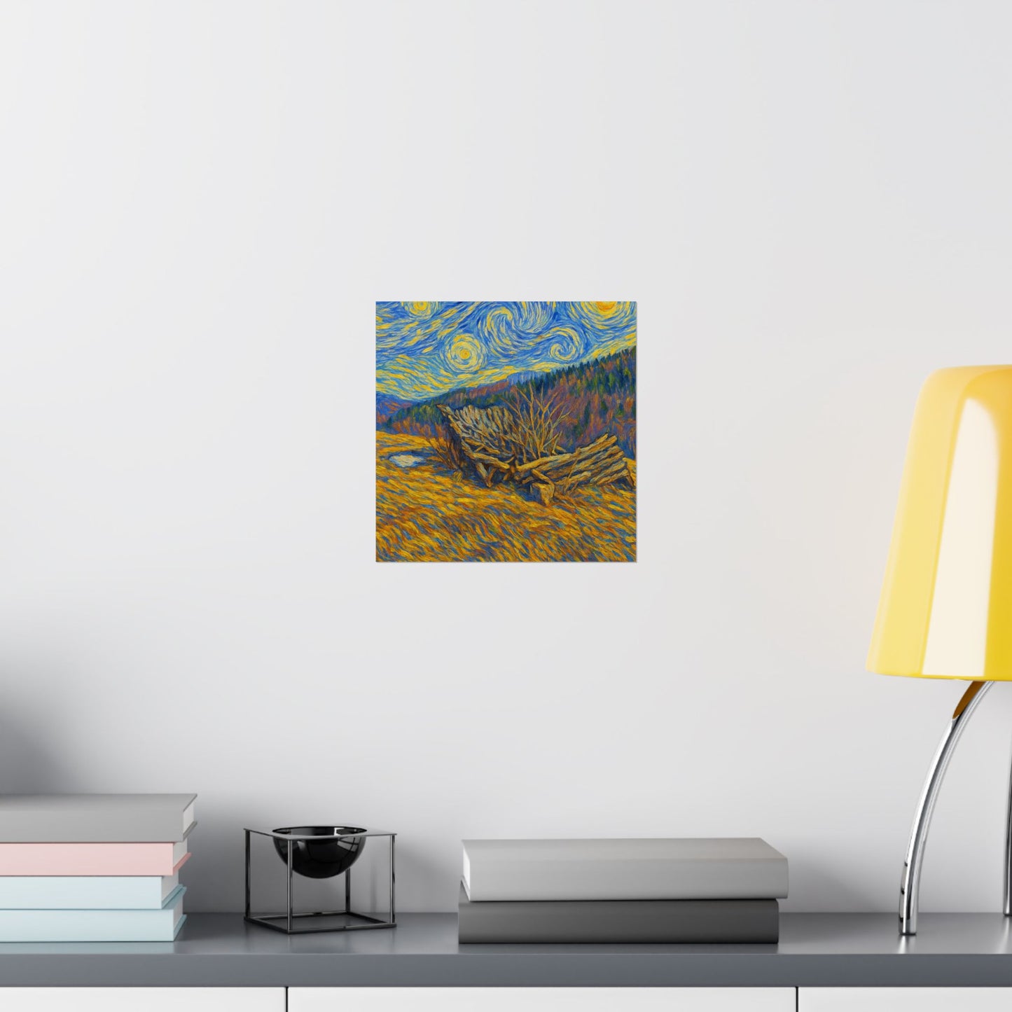 Matte Vertical Posters of Starry Night - Art Print for Home Decor, Wall Art, Gift for Art Lovers, Bacground for Celebrations