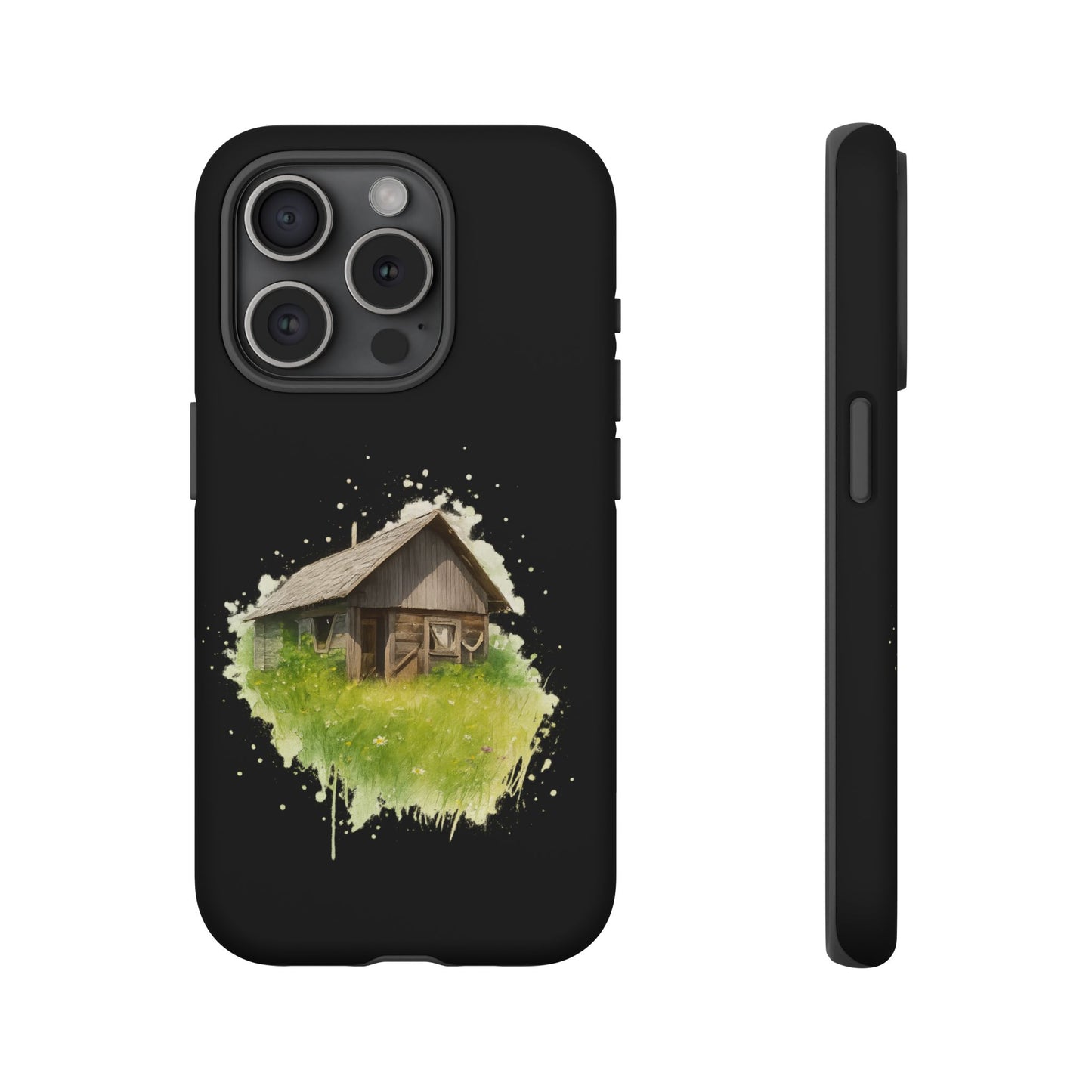 Rustic Farmhouse Phone Case, Cute Cottage Design, Tough Cases for Nature Lovers, Eco-Friendly Gift, Customizable Tech Accessories