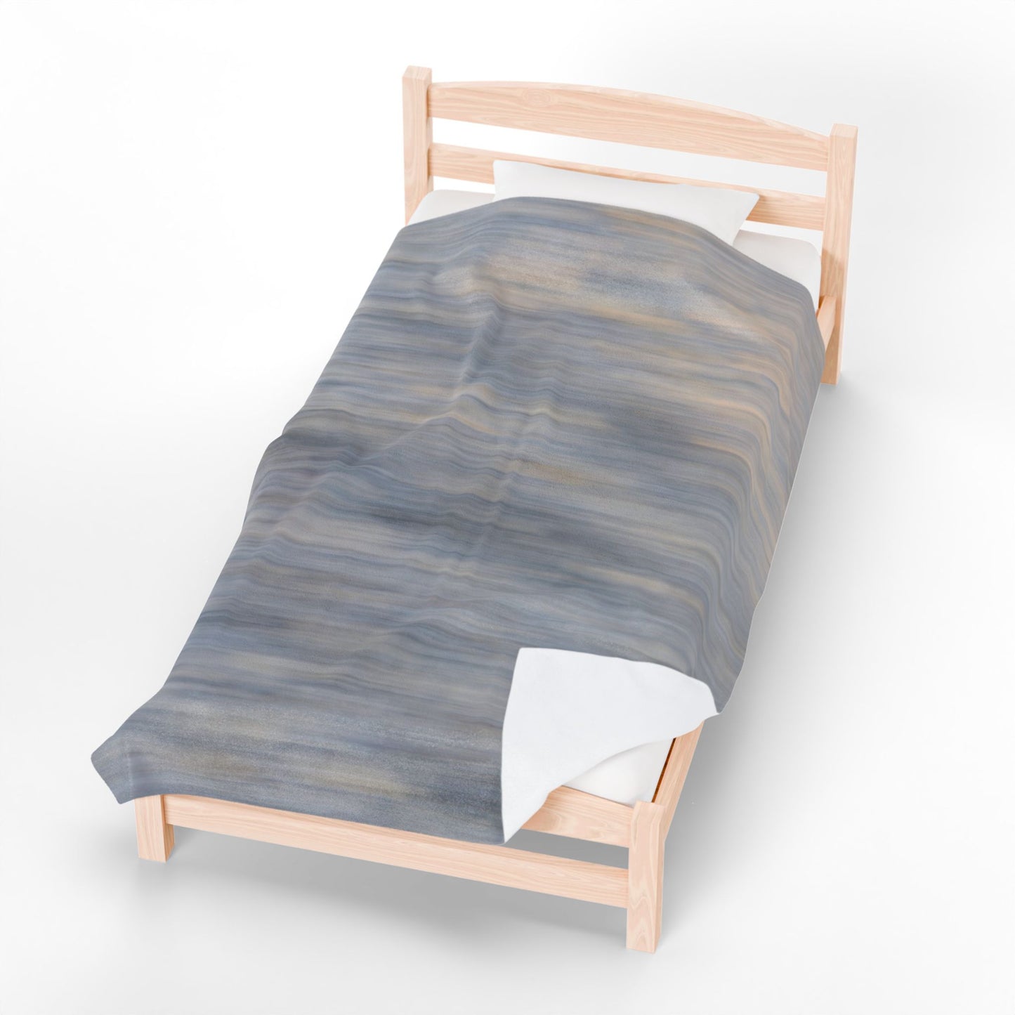 Cozy Velveteen Plush Blanket - Soft Textured Throw for Relaxation & Comfort