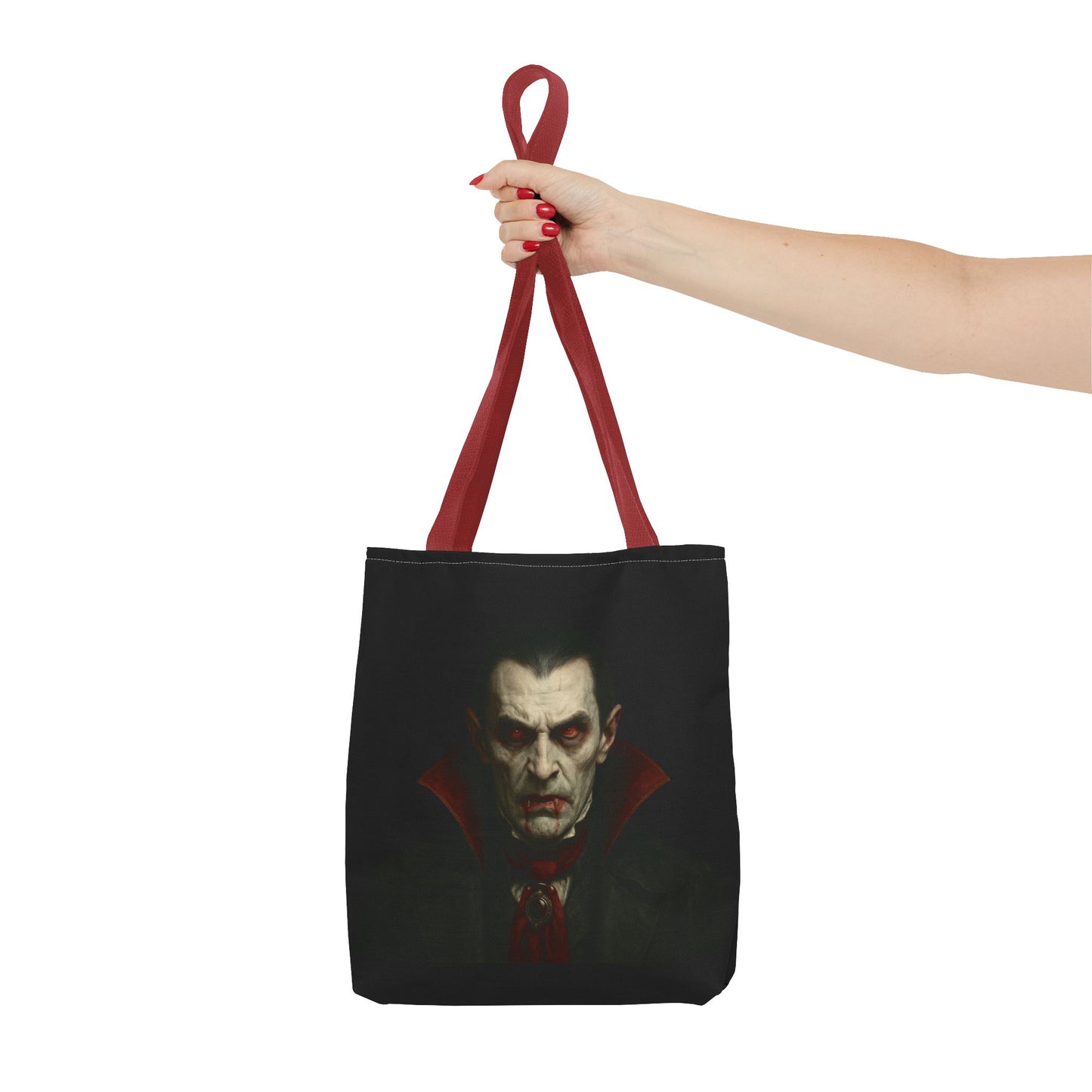Vampire Haunted Tote Bag, Spooky Shopping Bag, Halloween Accessory, Gothic Style Handbag, Perfect for Halloween Parties, Unisex Tote