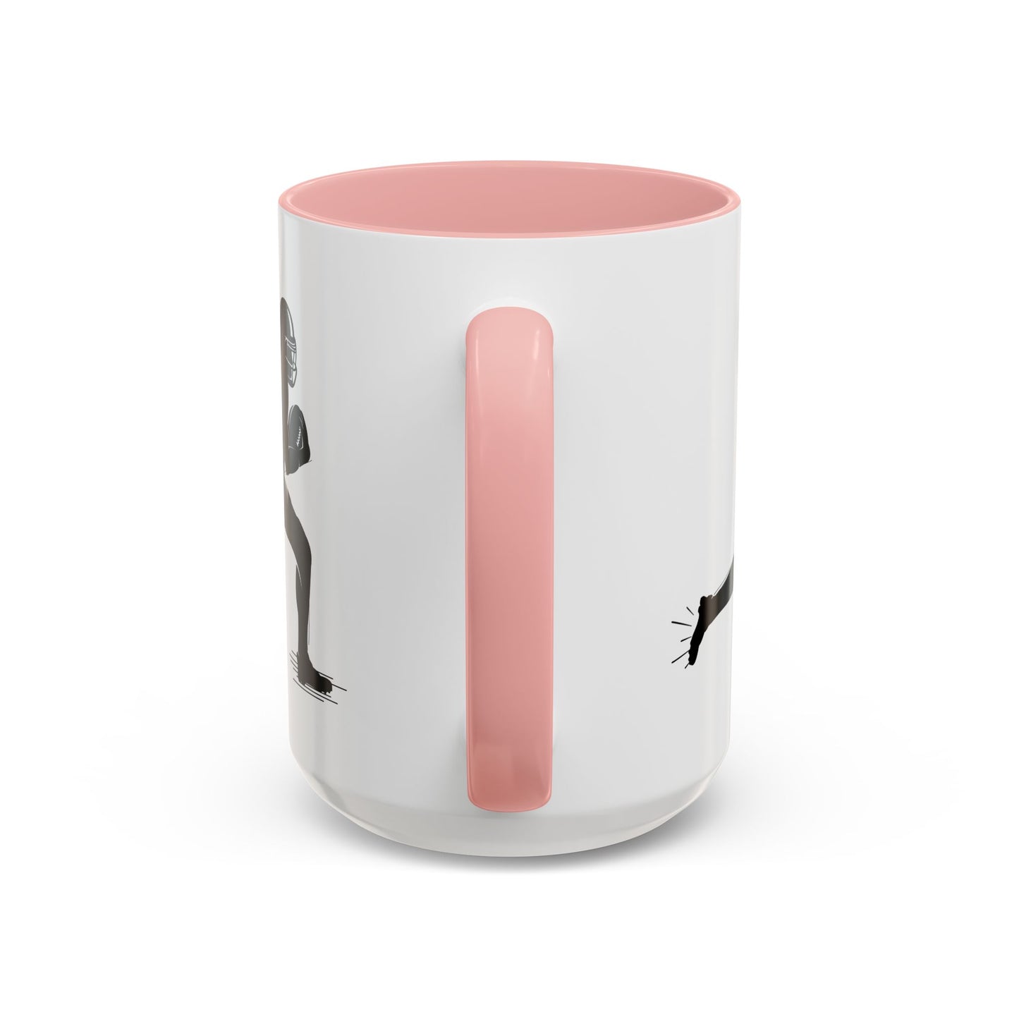 Football Player Themed Accent Coffee Mug, Sports Fan Gift, Unique Mug for Athletes, Coffee Lover, Game Day Essential