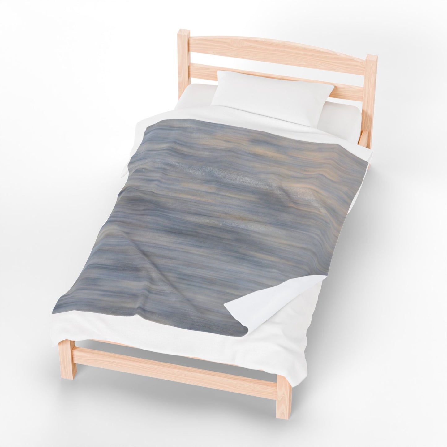 Cozy Velveteen Plush Blanket - Soft Textured Throw for Relaxation & Comfort