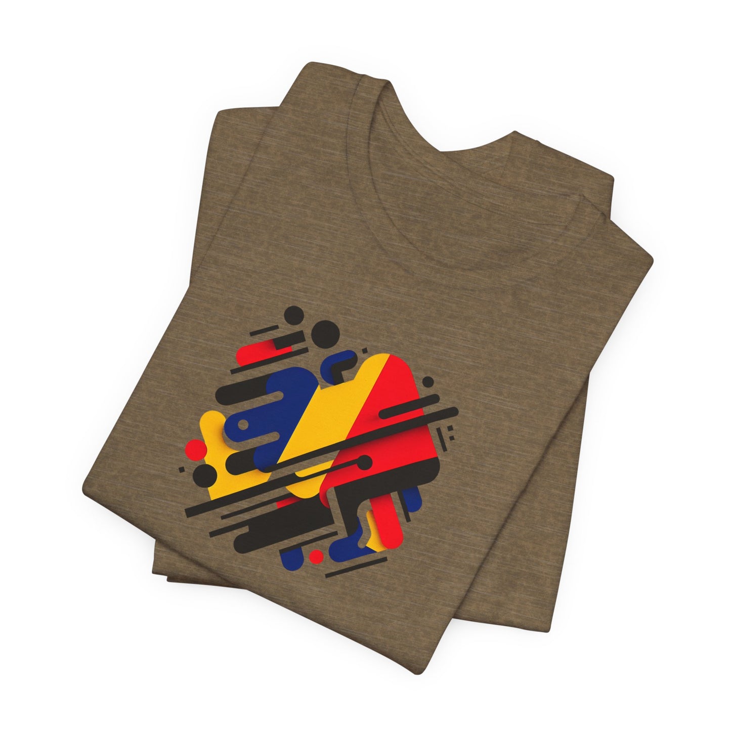 Artistic Heart Unisex Jersey Tee - Vibrant Graphic Tee, Casual Wear, Gift for Art Lovers, Birthday Surprise, Everyday Comfort