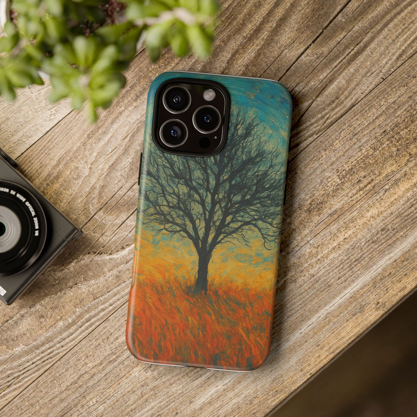 Artistic Phone Case with Tree Design, Nature Lover Gift, Unique Phone Cover, Holiday Present, Eco-friendly Tech Accessories