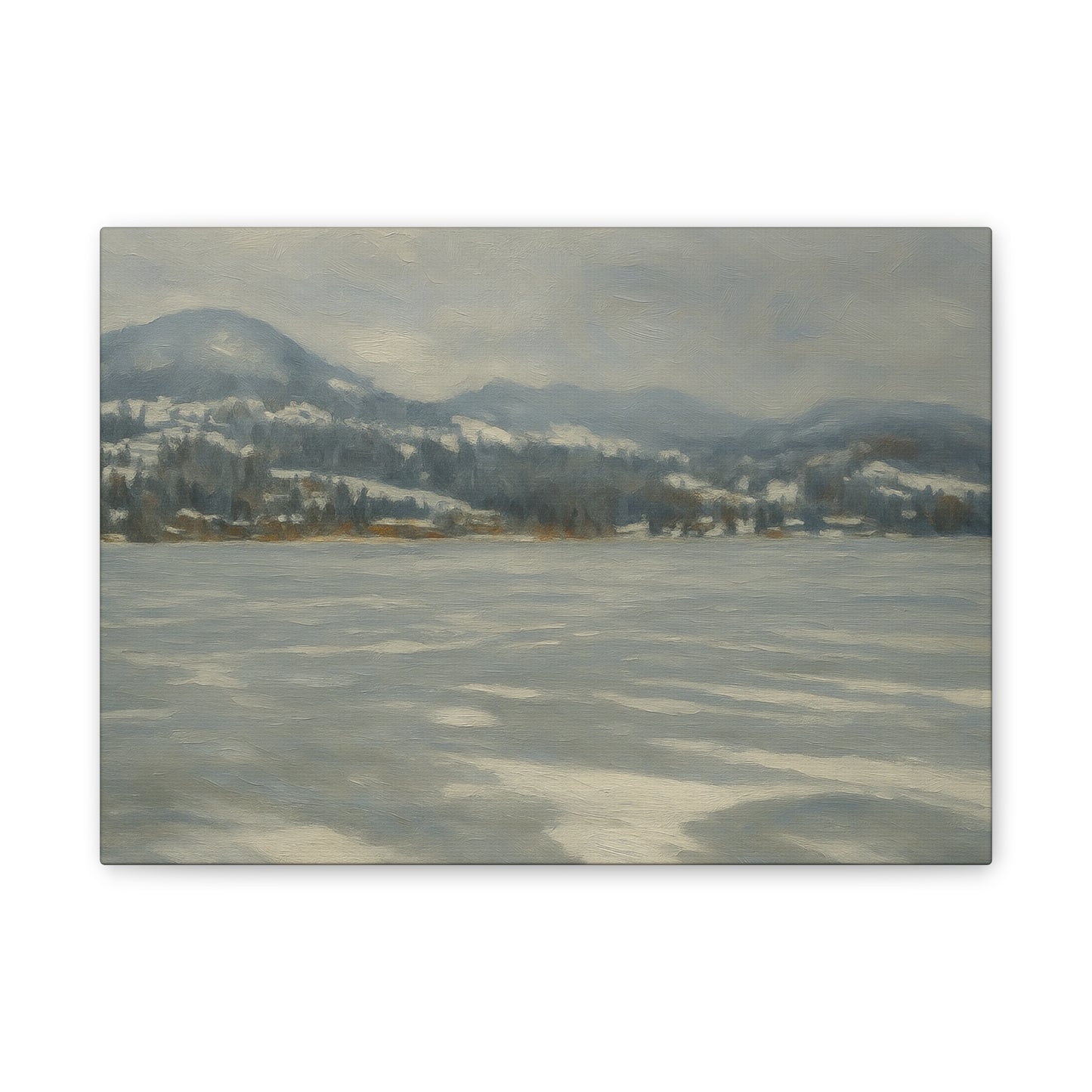 Serene Winter Landscape Canvas