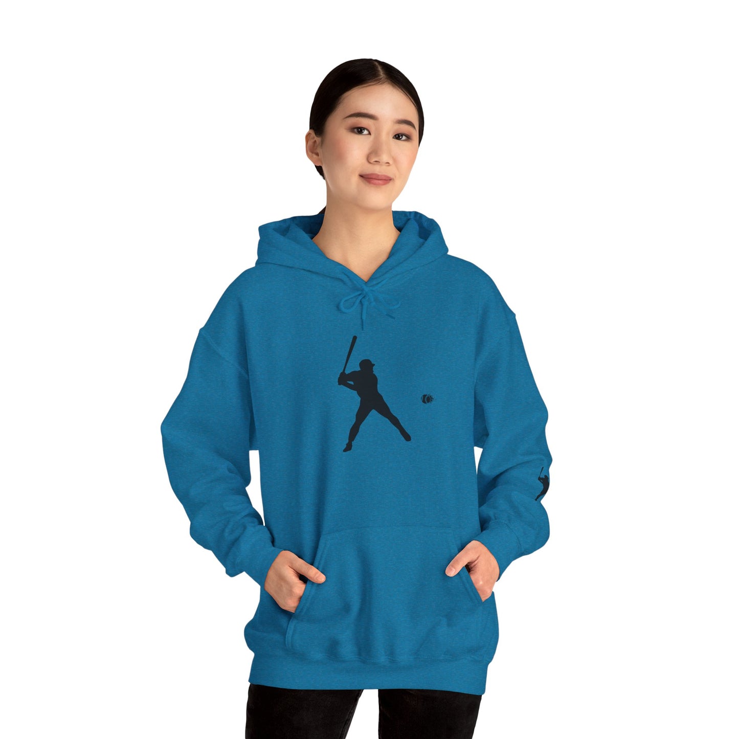 Baseball Themed Unisex Hoodie, Streetwear, Sports Fan Sweatshirt, Gift for Athletes, Casual Wear, Fall Fashion