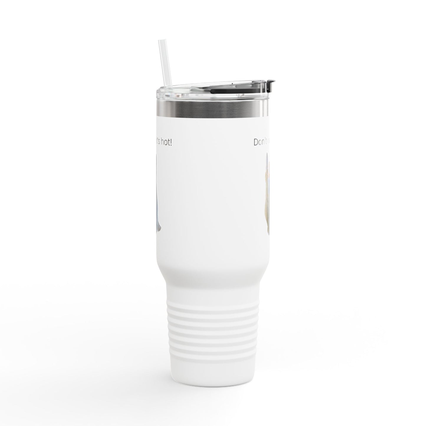 Funny Cat Insulated Travel Mug - 40oz - Perfect for Hot Drinks