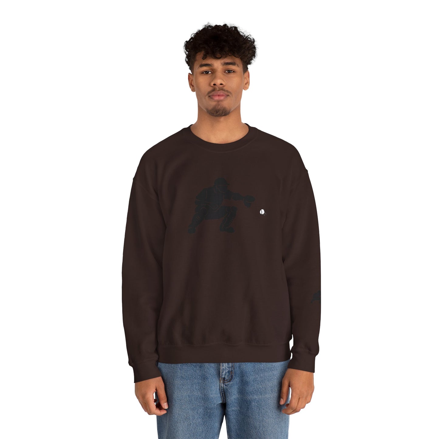 Baseball Catcher Crewneck Sweatshirt | Unisex Sports Apparel | Perfect for Game Days, Gifts, and Casual Wear | Baseball Lover's Gift