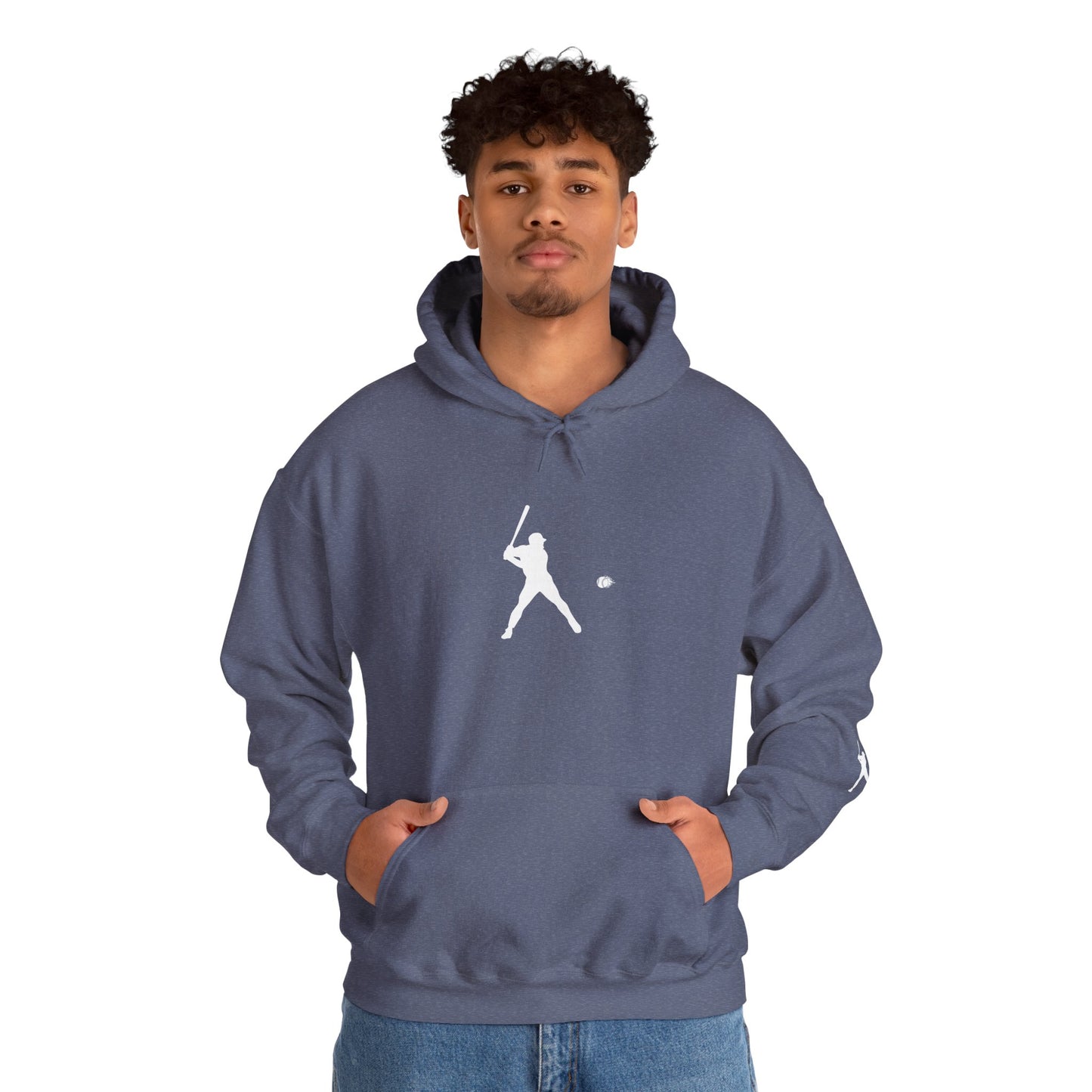 Sporty Unisex Baseball Hooded Sweatshirt, Casual Hoodie for Athletes, Perfect for Gifts, Comfy Streetwear, Ideal for Sports Events, Personal Use