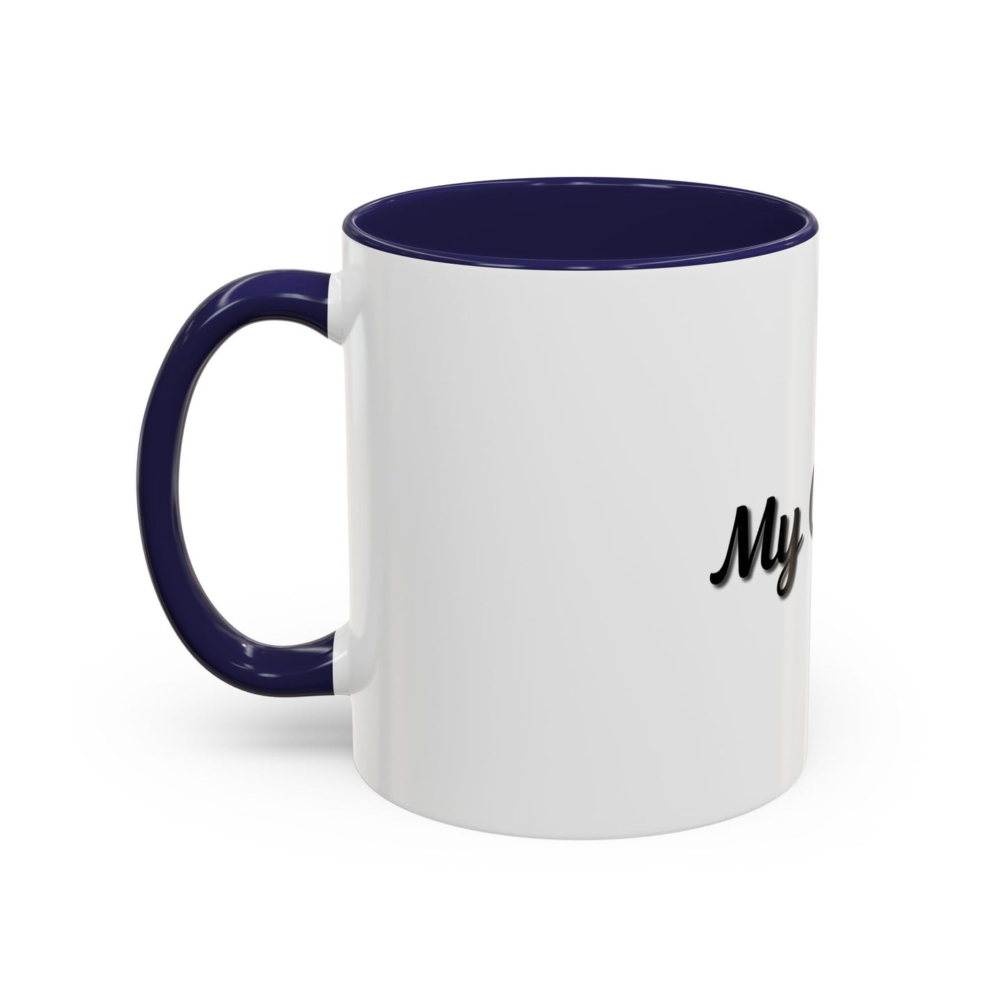 Personalized My Coffee Accent Mug - 11oz & 15oz Coffee Cups for Coffee Lovers