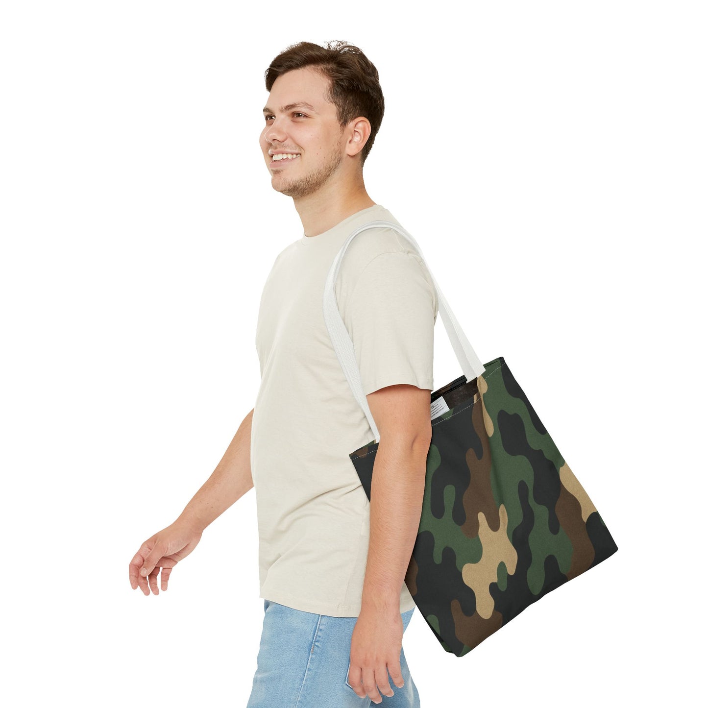Stylish Camouflage Tote Bag, Reusable Shopping Bag, Beach Tote, Casual Carry-All, Gift for Him or Her