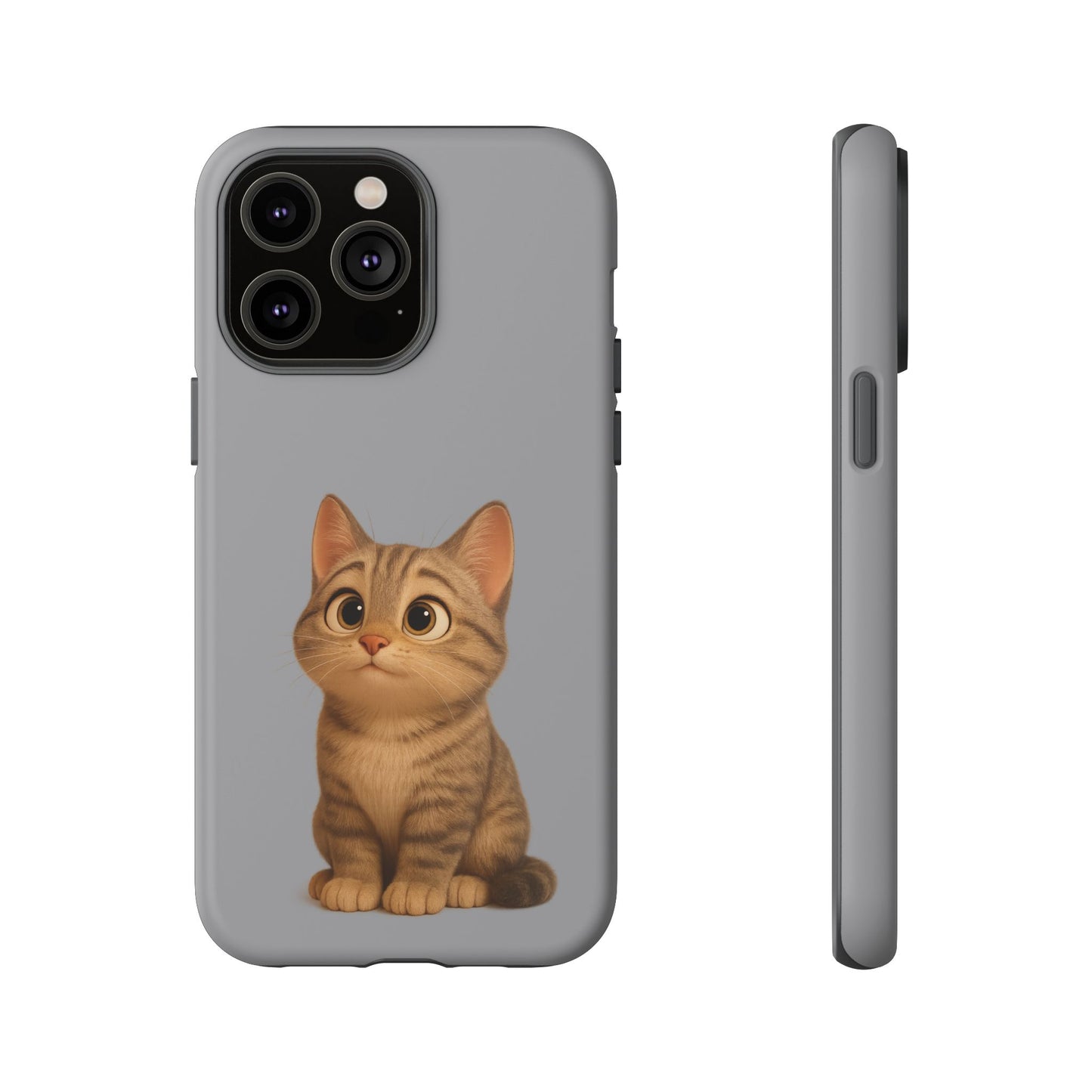 Cute Cat Phone Case, Kawaii Pet Accessory, Gift for Cat Lovers, Animal Phone Cover for Kids, Unique Kitty Design, Birthdays, Holidays