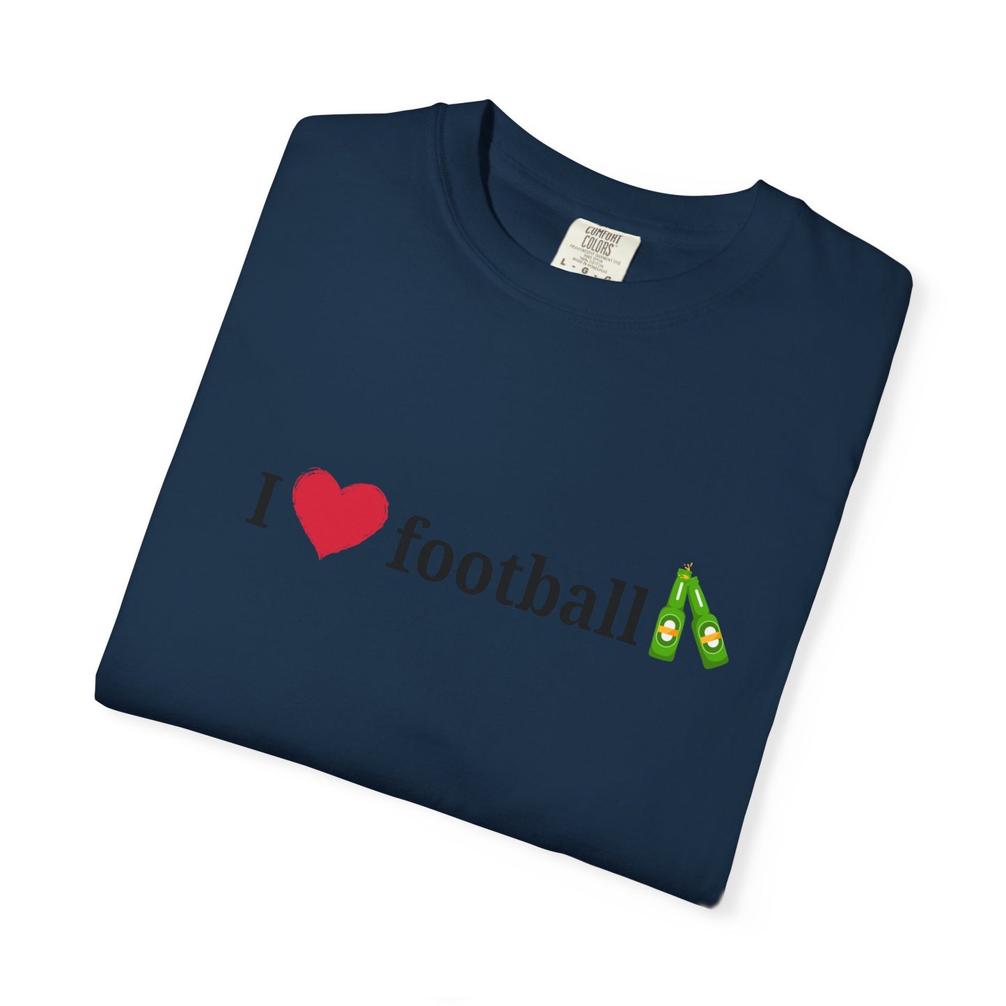 Unisex Football Love Tee - Casual Cotton T-Shirt, Gift for Sports Fans, Comfortable Daily Wear, Perfect for Game Days, Fun Summer Outfits