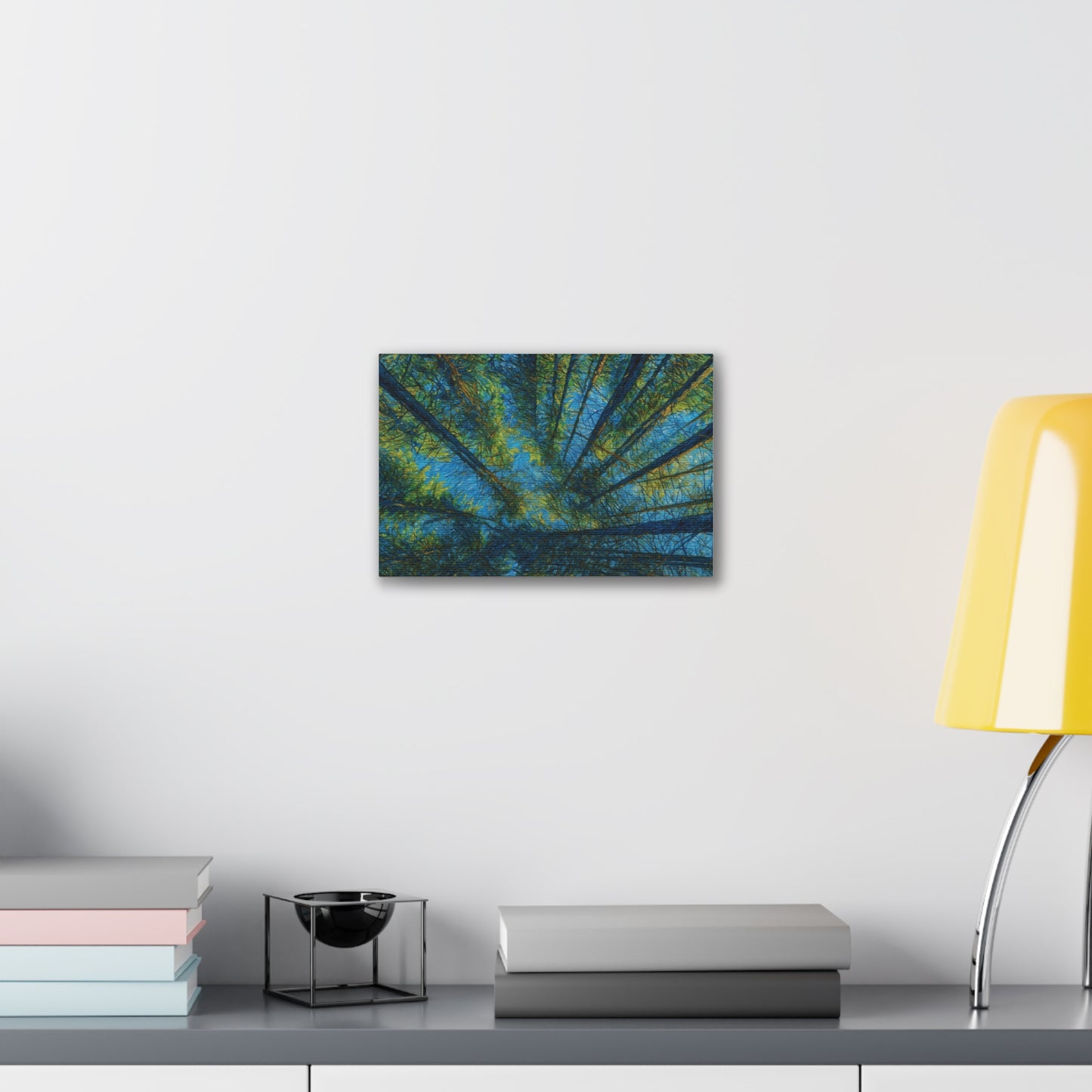 Canvas Wall Art, Forest Perspective Print, Nature Decor, Home & Office Art, Rustic Wall Hanging, Tree Art for Nature Lovers