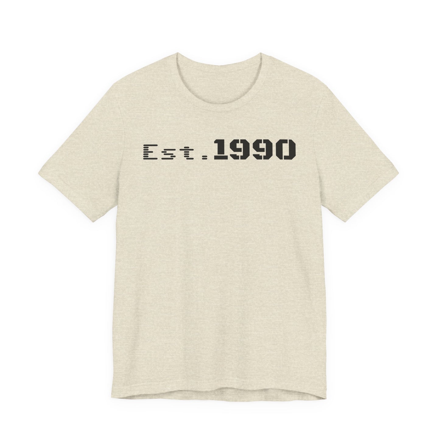 Unisex Est. 1990 Nostalgic Jersey Tee - Perfect Gift, Vintage Style, Retro Fashion, Birthday Celebration, Casual Wear