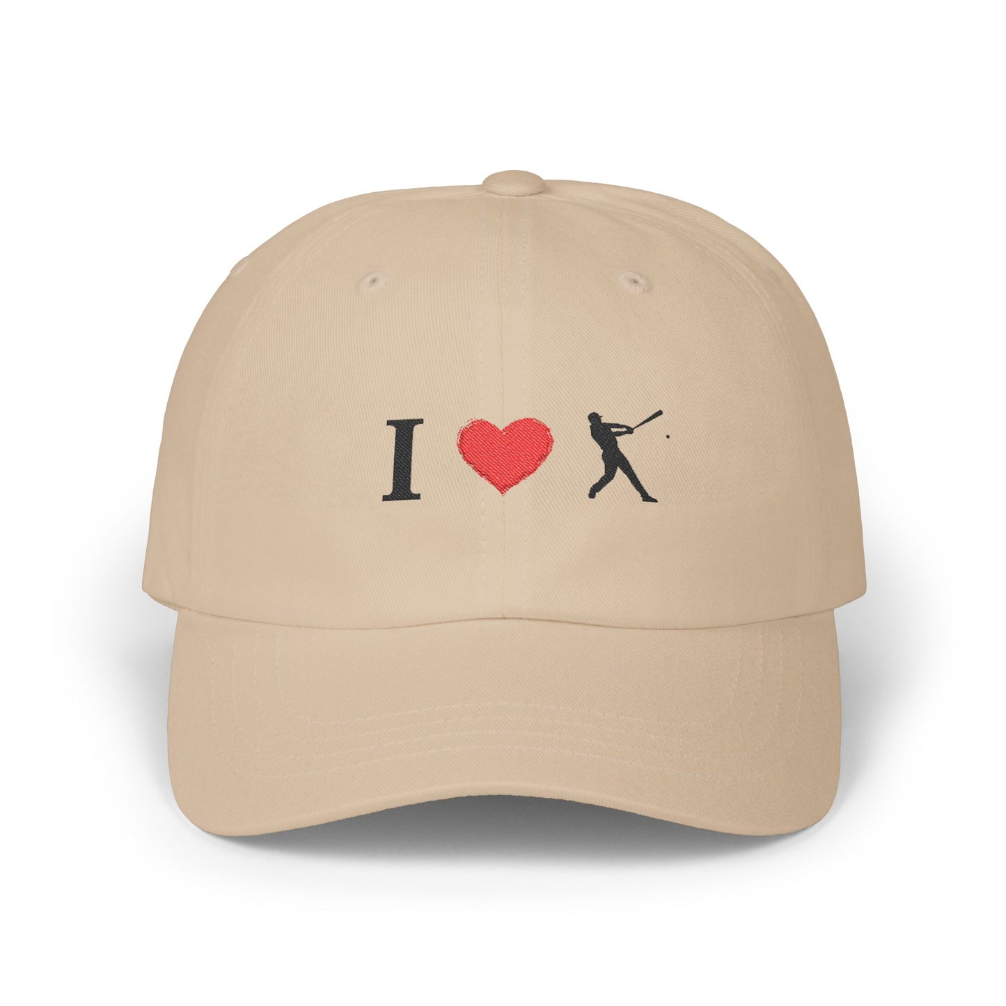I Love Baseball Dad Cap, Sporty Hat for Dads, Baseball Lover Gift, Father's Day Gift, Casual Everyday Wear
