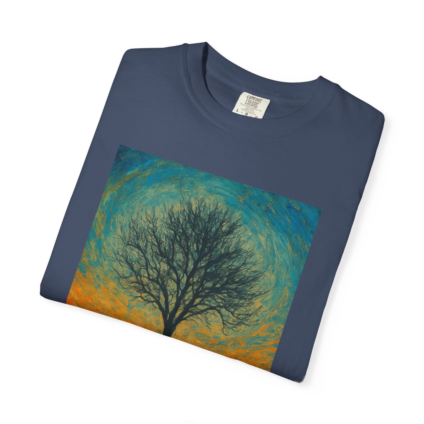 Nature-Themed Unisex Garment-Dyed T-Shirt - Tree Design, Bohemian Tee, Nature Lover Gift, Eco-Friendly Fashion, Casual Wear