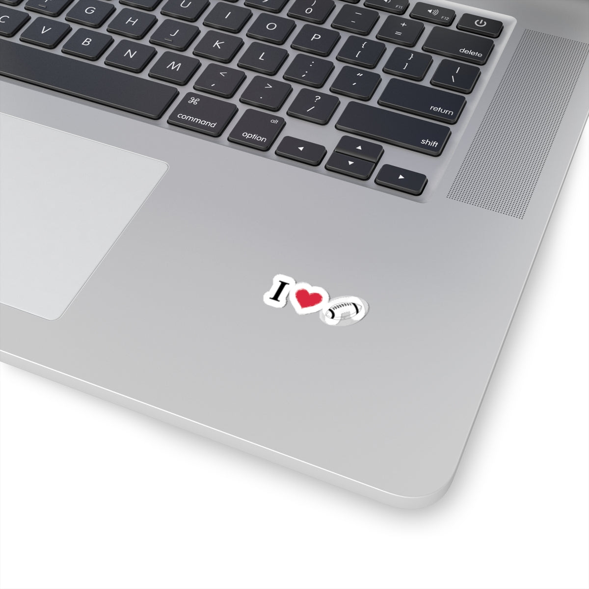 I Love Football -Cut Stickers | Sports Love Decals, Laptop Stickers, Gift for Football Fans, Sticker for Sports Enthusiasts, Home Decor