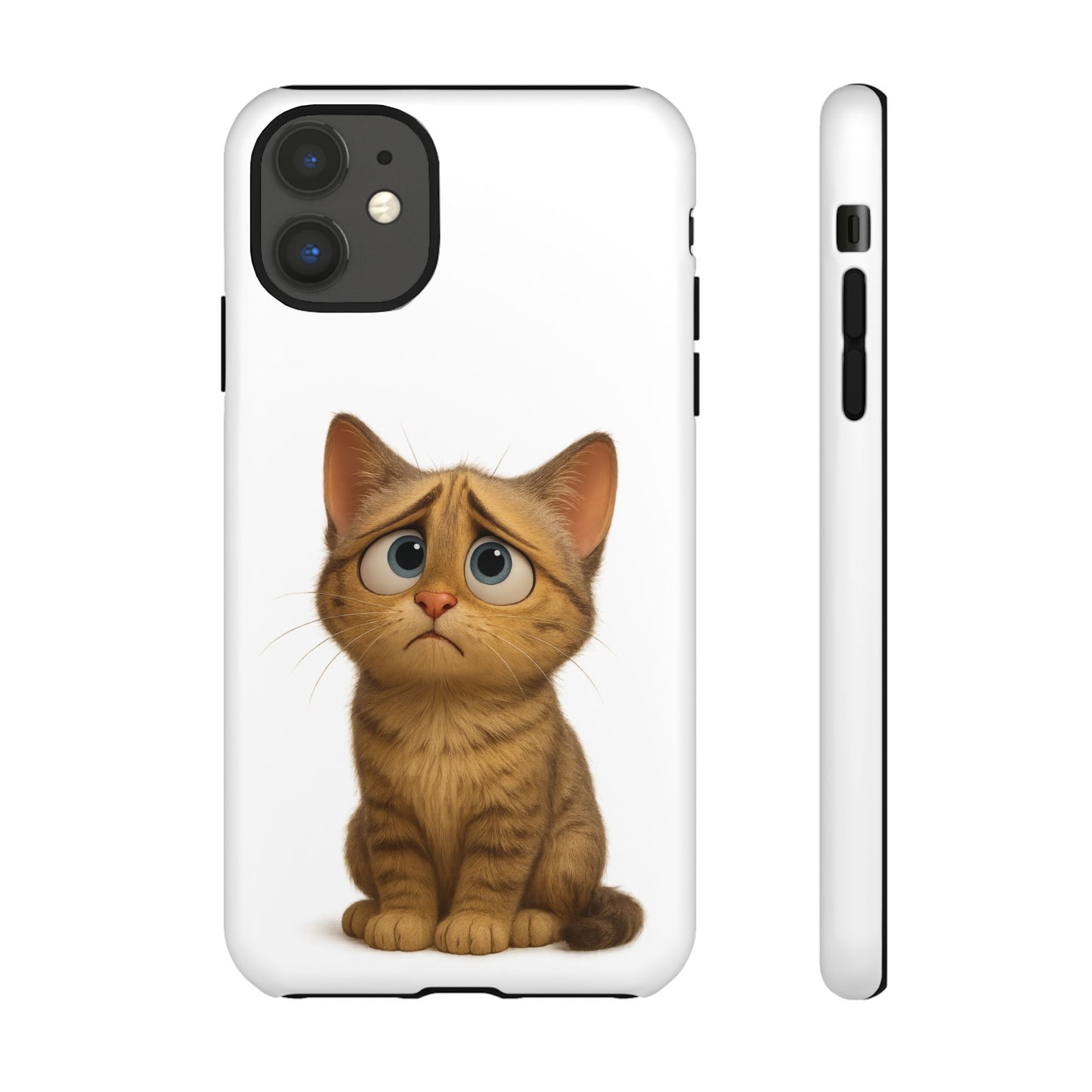Cute Cat Phone Case, Funny Kitty Case, Animal Lover Gift, Cat Lover Accessory, Unique Cat Design Case, Pet Mom Gift