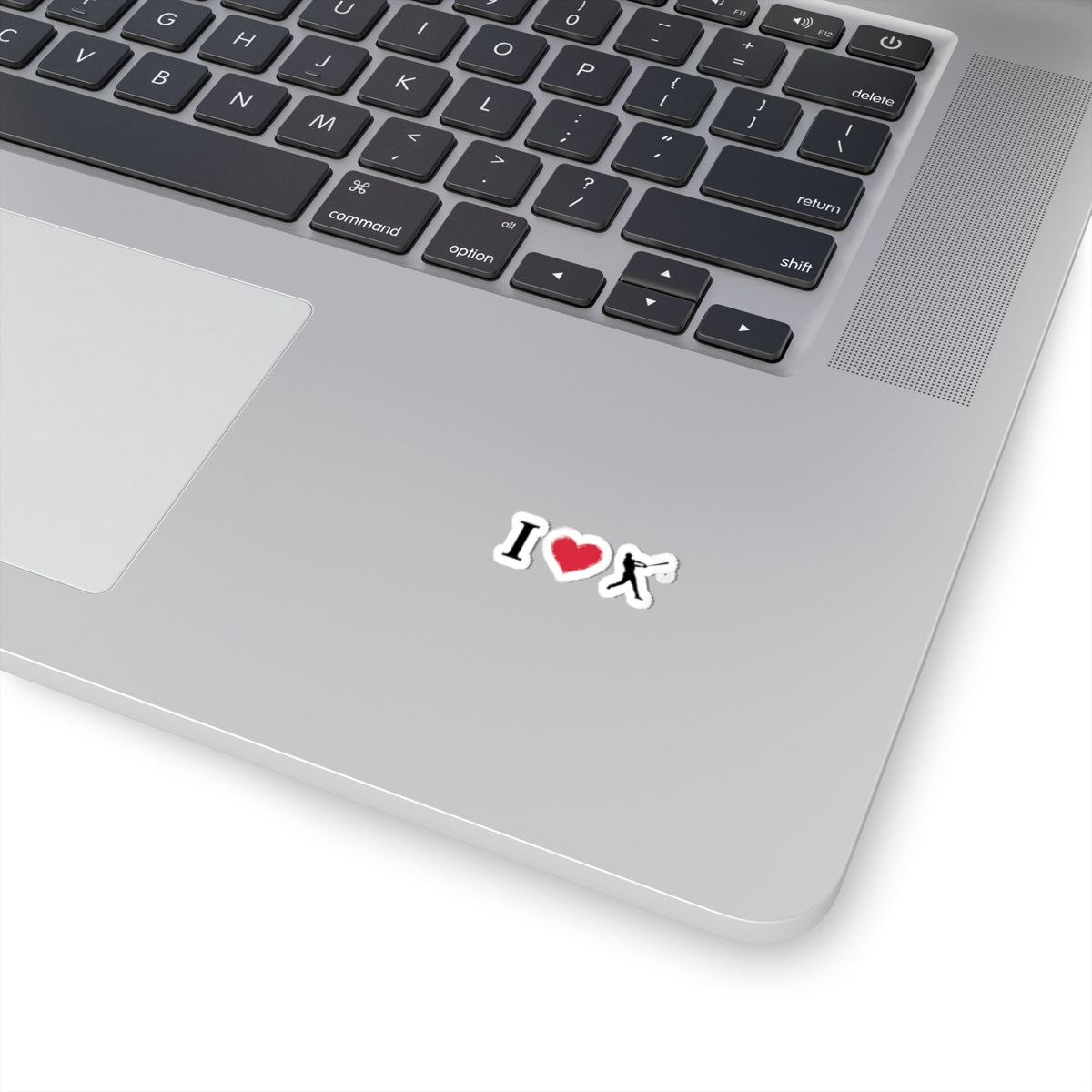 I Love Baseball Kiss-Cut Stickers | Sports Gear, Custom Decals, Laptop Stickers, Gift for Athletes, Motivational Decor