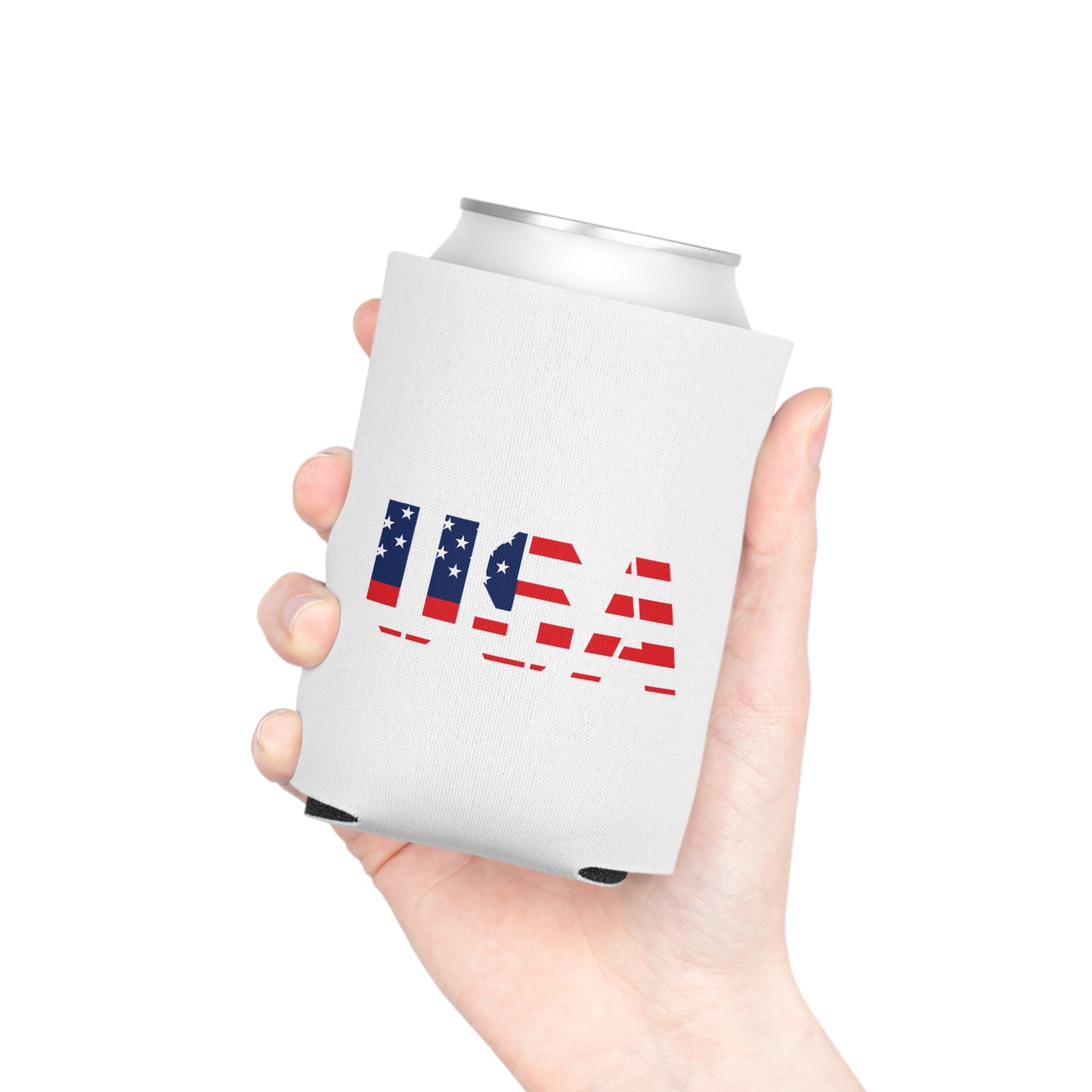 USA Flag Can Cooler - Perfect for BBQs, Independence Day, Tailgating, Memorial Day, Housewarming