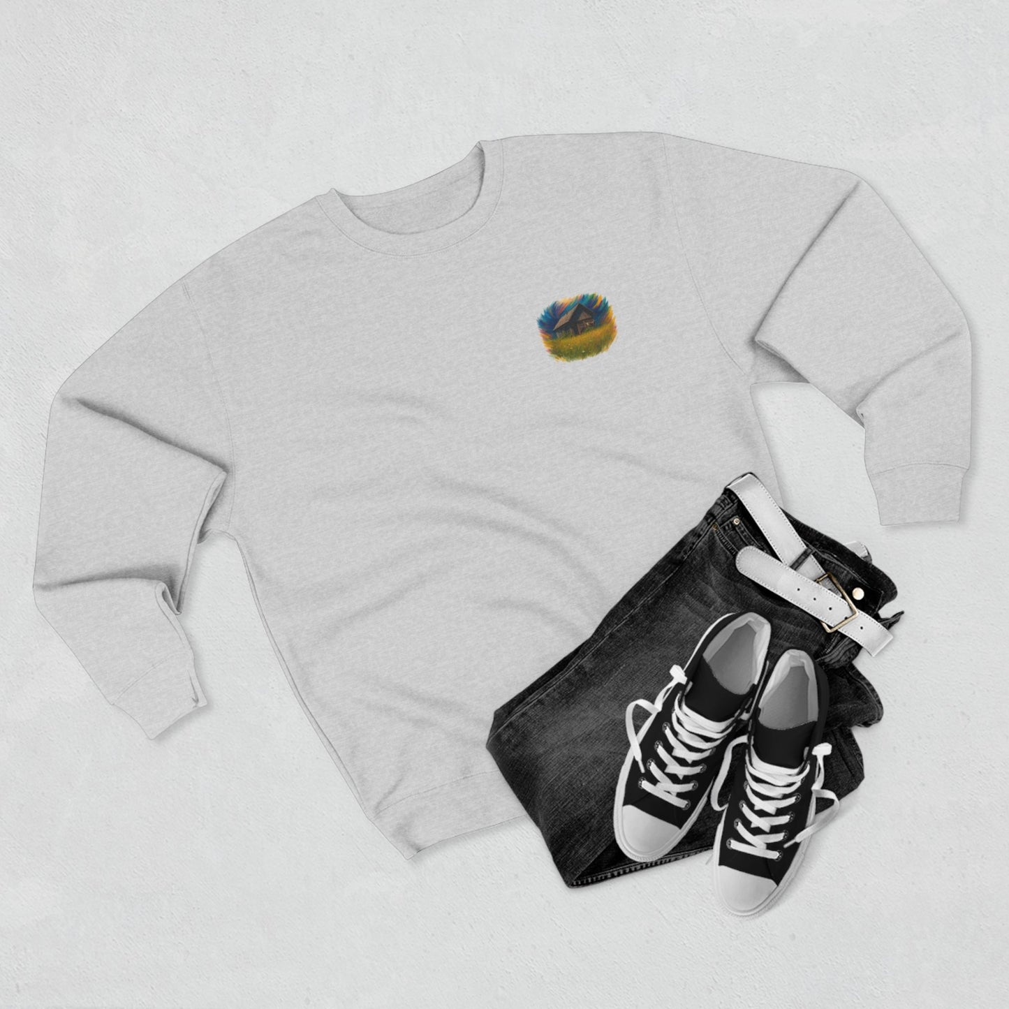 Cozy Dreamers Unisex Crewneck Sweatshirt, Artistic Sweatshirt, Gift for Nature Lovers, Vintage Vibe Apparel, Comfortable Layer, Casual Wear