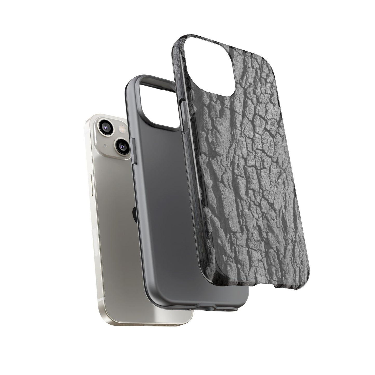 Rustic Bark Phone Case - Tough and Durable Protection