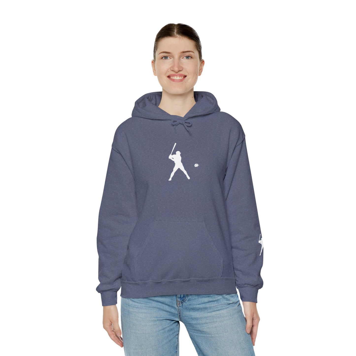 Sporty Unisex Baseball Hooded Sweatshirt, Casual Hoodie for Athletes, Perfect for Gifts, Comfy Streetwear, Ideal for Sports Events, Personal Use