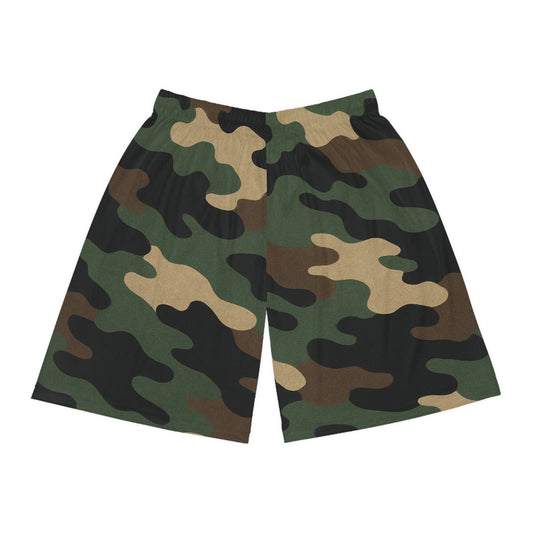 Camo Basketball Shorts, Trendy Athletic Wear, Summer Sports Gear, Gift for Gym Lovers, Stylish Workout Shorts