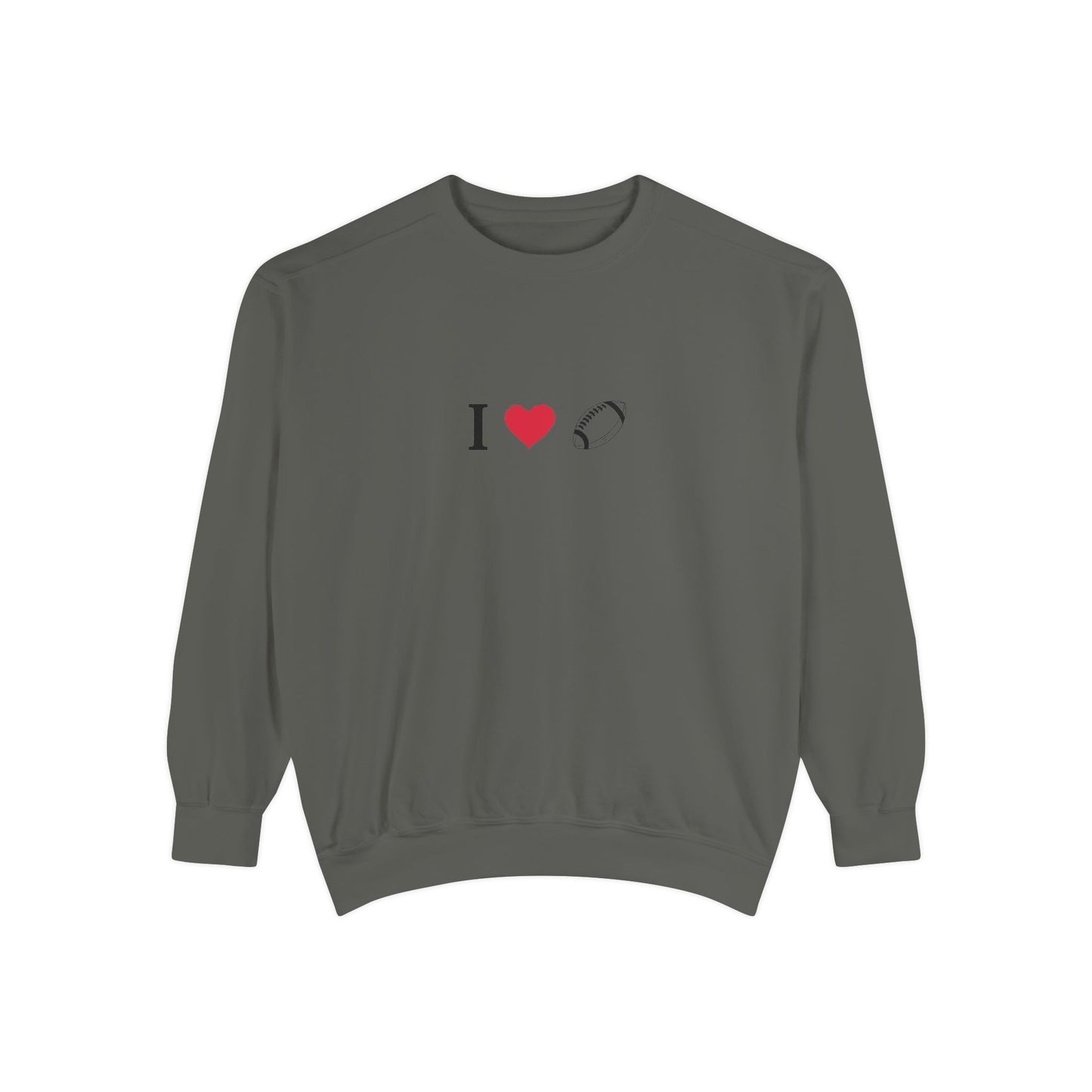 Unisex Sweatshirt, I love Football, Cozy, Perfect for Everyday Wear, Gift Idea for Friends, Couples, and Special Occasions