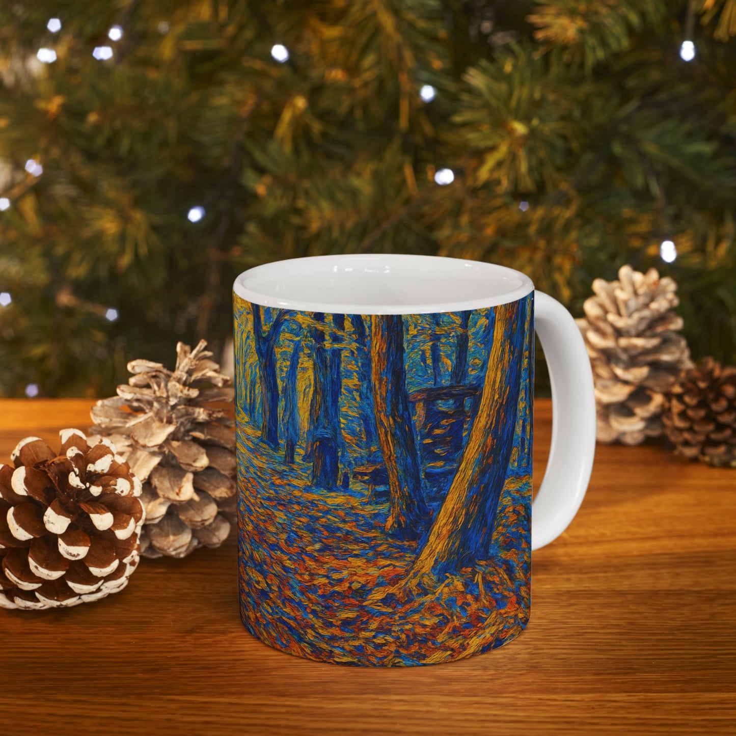 Colorful Abstract Pathway Ceramic Mug
