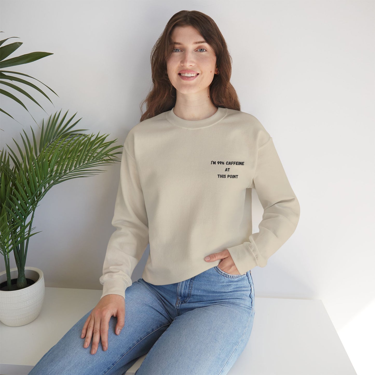Caffeine Lover's Crewneck Sweatshirt | Unisex Heavy Blend