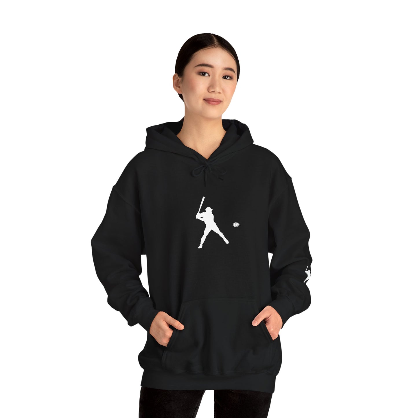 Sporty Unisex Baseball Hooded Sweatshirt, Casual Hoodie for Athletes, Perfect for Gifts, Comfy Streetwear, Ideal for Sports Events, Personal Use