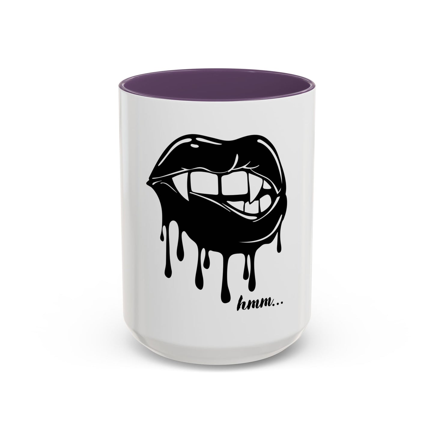Vampire Lip Accent Coffee Mug - 11oz & 15oz - Unique Halloween Gift