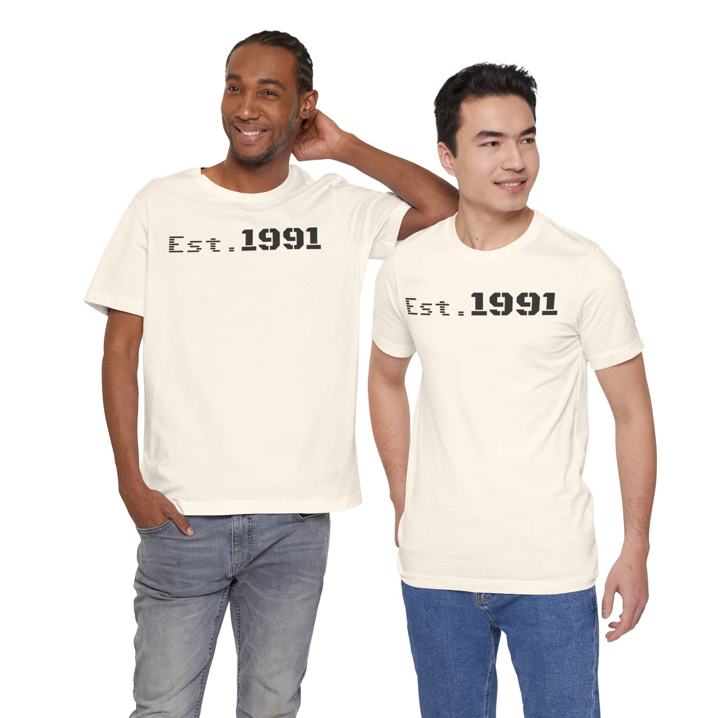 Established 1991 Unisex Jersey Tee | Vintage Anniversary Gift | Casual Wear, Birthday Shirt, Retro Style, Statement Tee, Gift for Him/Her