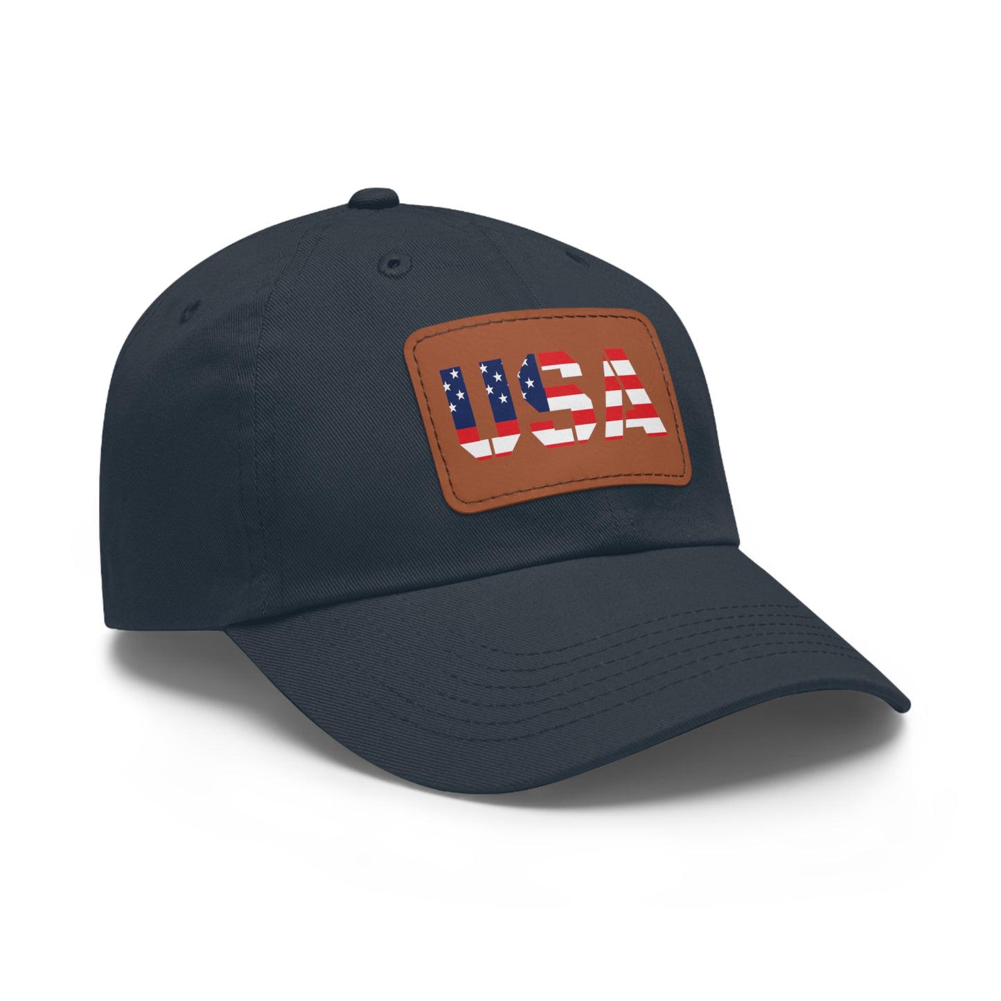 Dad Hat with USA Leather Patch