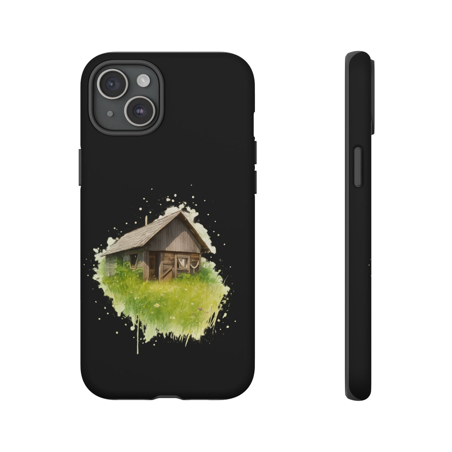 Rustic Farmhouse Phone Case, Cute Cottage Design, Tough Cases for Nature Lovers, Eco-Friendly Gift, Customizable Tech Accessories