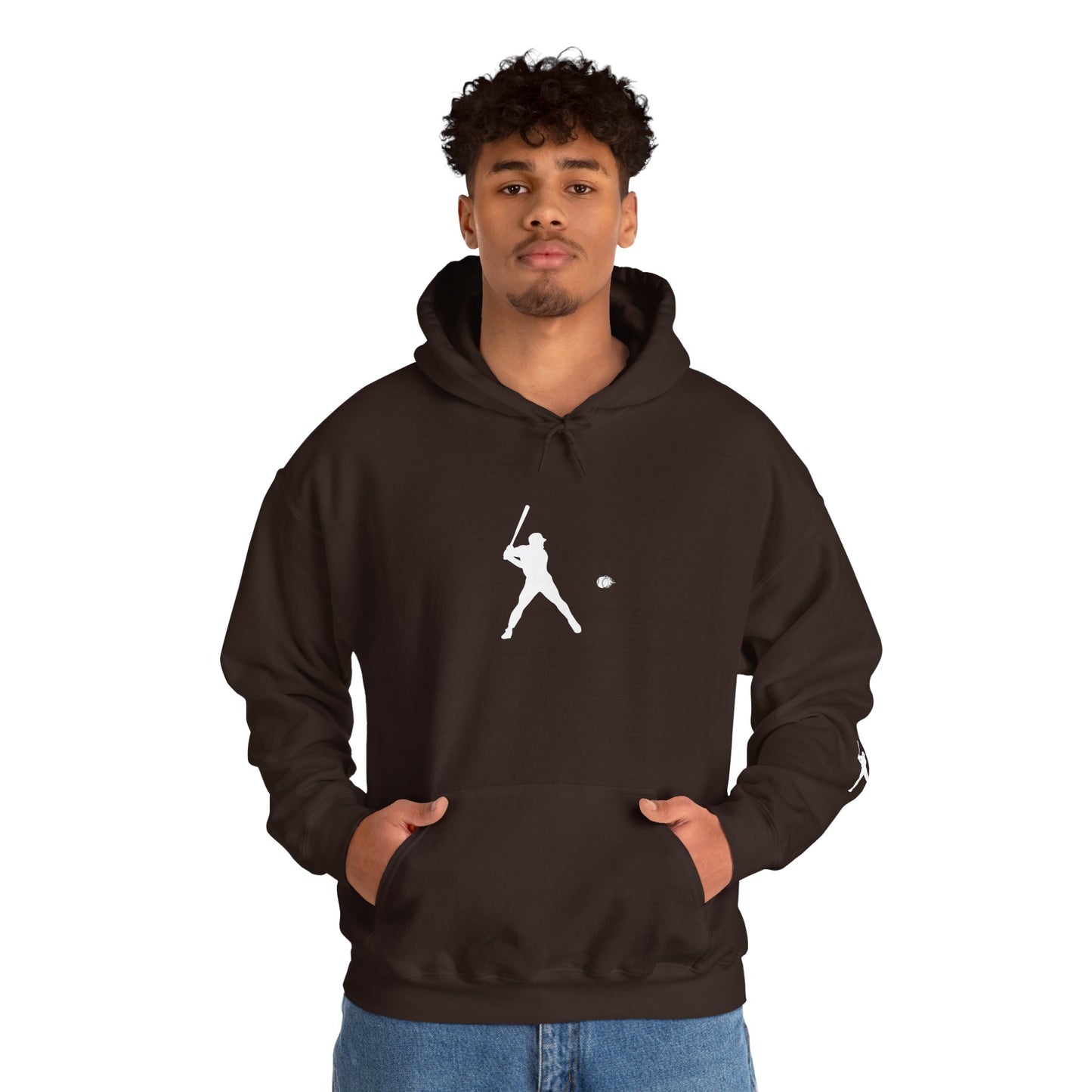 Sporty Unisex Baseball Hooded Sweatshirt, Casual Hoodie for Athletes, Perfect for Gifts, Comfy Streetwear, Ideal for Sports Events, Personal Use