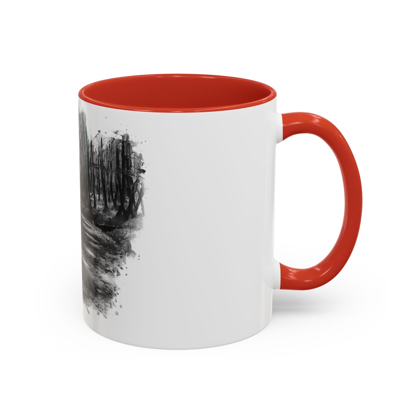 Moody Abstract Forest Coffee Mug | Unique Gift for Nature Lovers, Cozy Home Decor, Perfect for Coffee, Tea, and Hot Chocolate