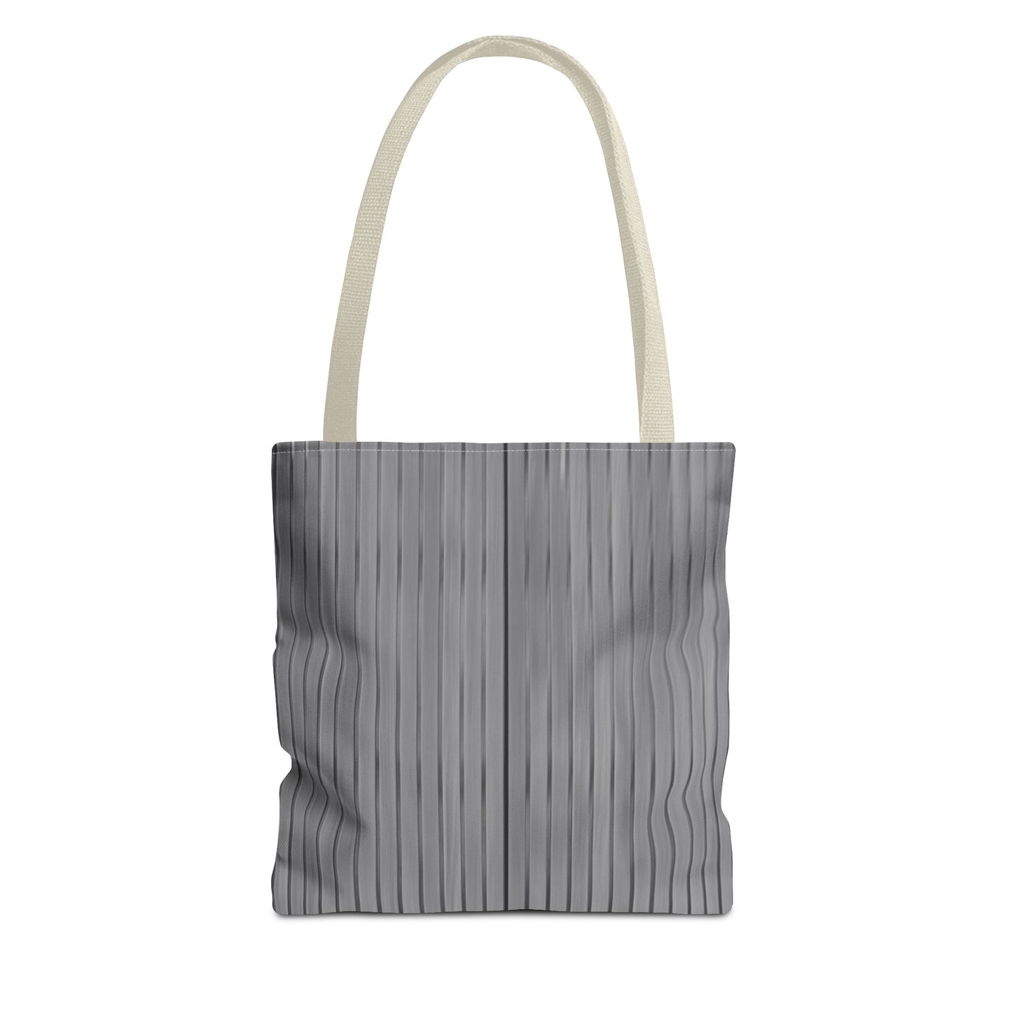 Stylish Gray Striped Tote Bag for Everyday Use