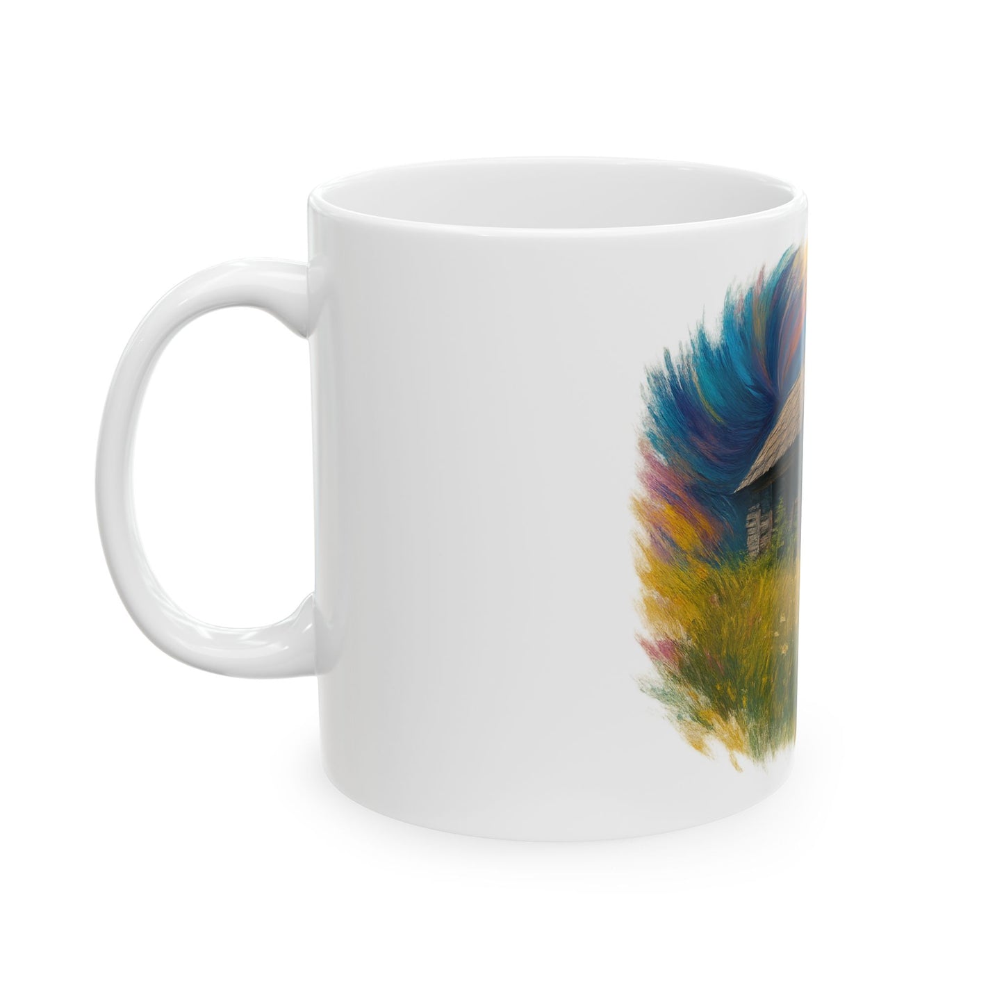 Vibrant Landscape Ceramic Mug for Nature Lovers - Perfect for Coffee, Tea, Gifts, Home Decor, 11oz & 15oz