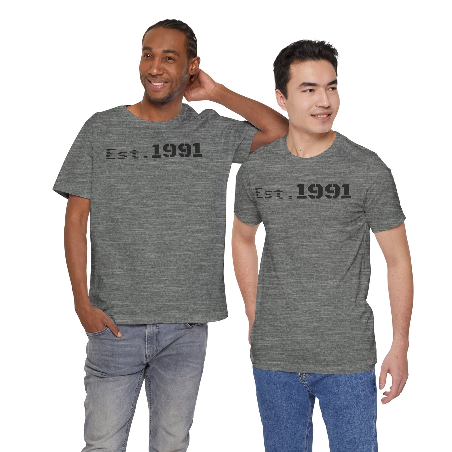 Established 1991 Unisex Jersey Tee | Vintage Anniversary Gift | Casual Wear, Birthday Shirt, Retro Style, Statement Tee, Gift for Him/Her