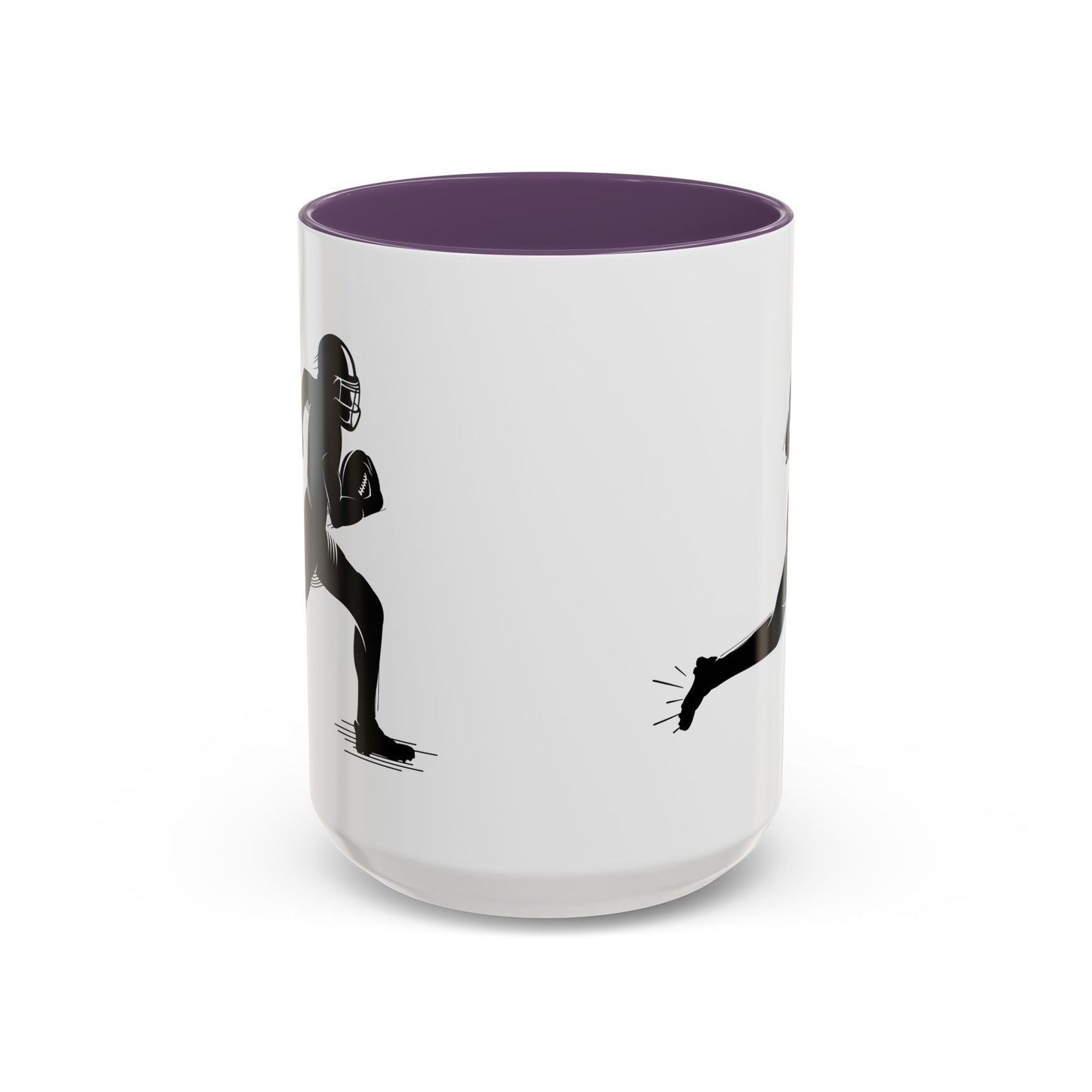 Football Player Themed Accent Coffee Mug, Sports Fan Gift, Unique Mug for Athletes, Coffee Lover, Game Day Essential