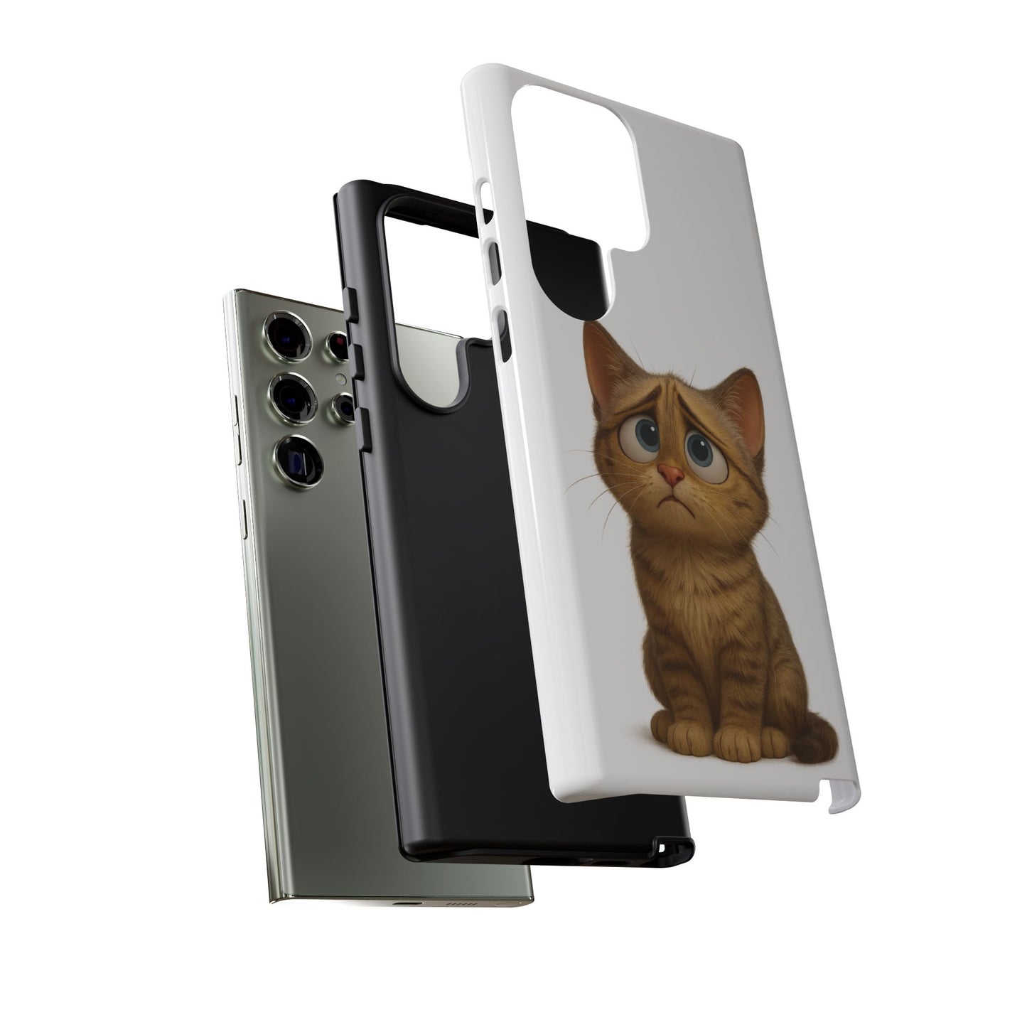 Cute Cat Phone Case, Funny Kitty Case, Animal Lover Gift, Cat Lover Accessory, Unique Cat Design Case, Pet Mom Gift