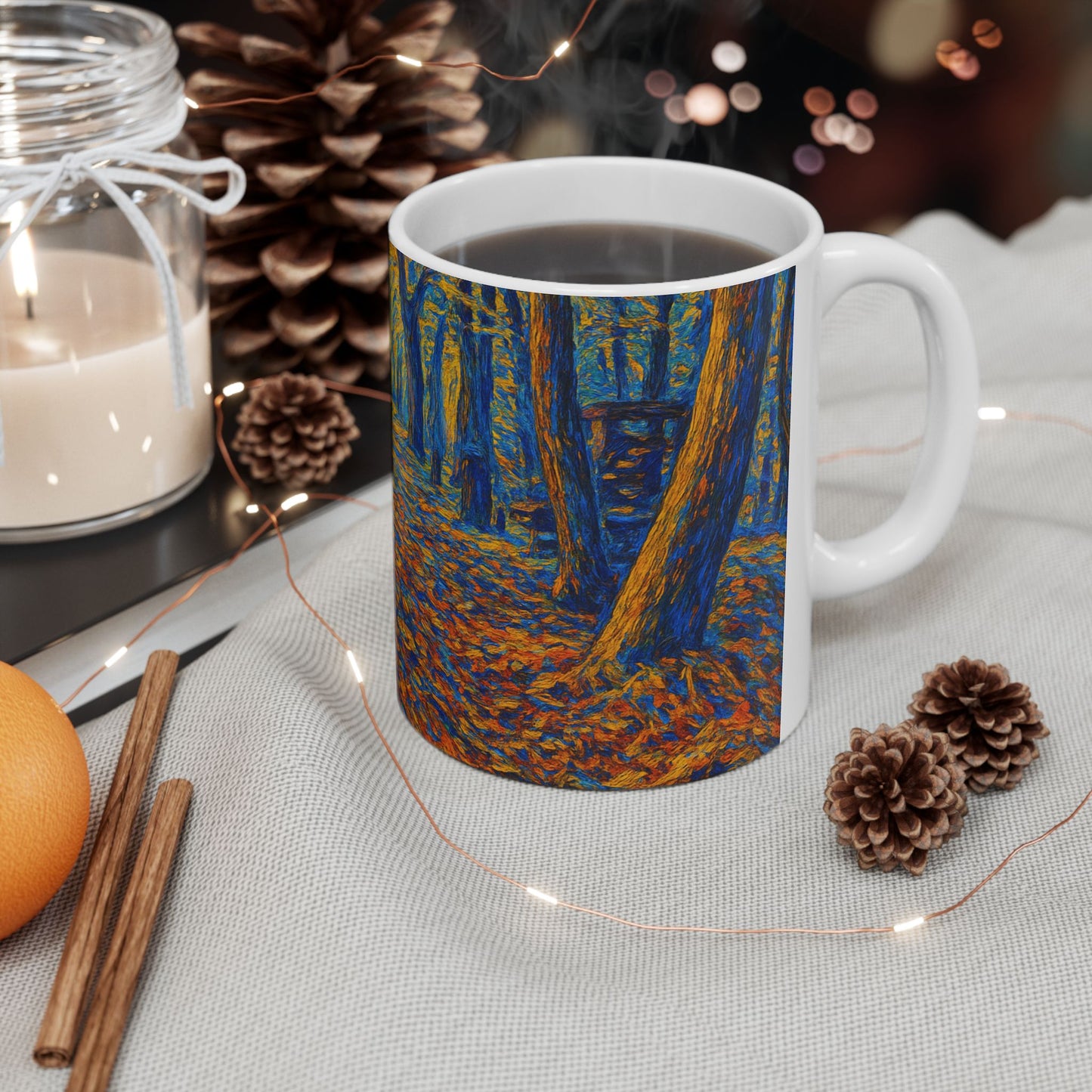 Colorful Abstract Pathway Ceramic Mug